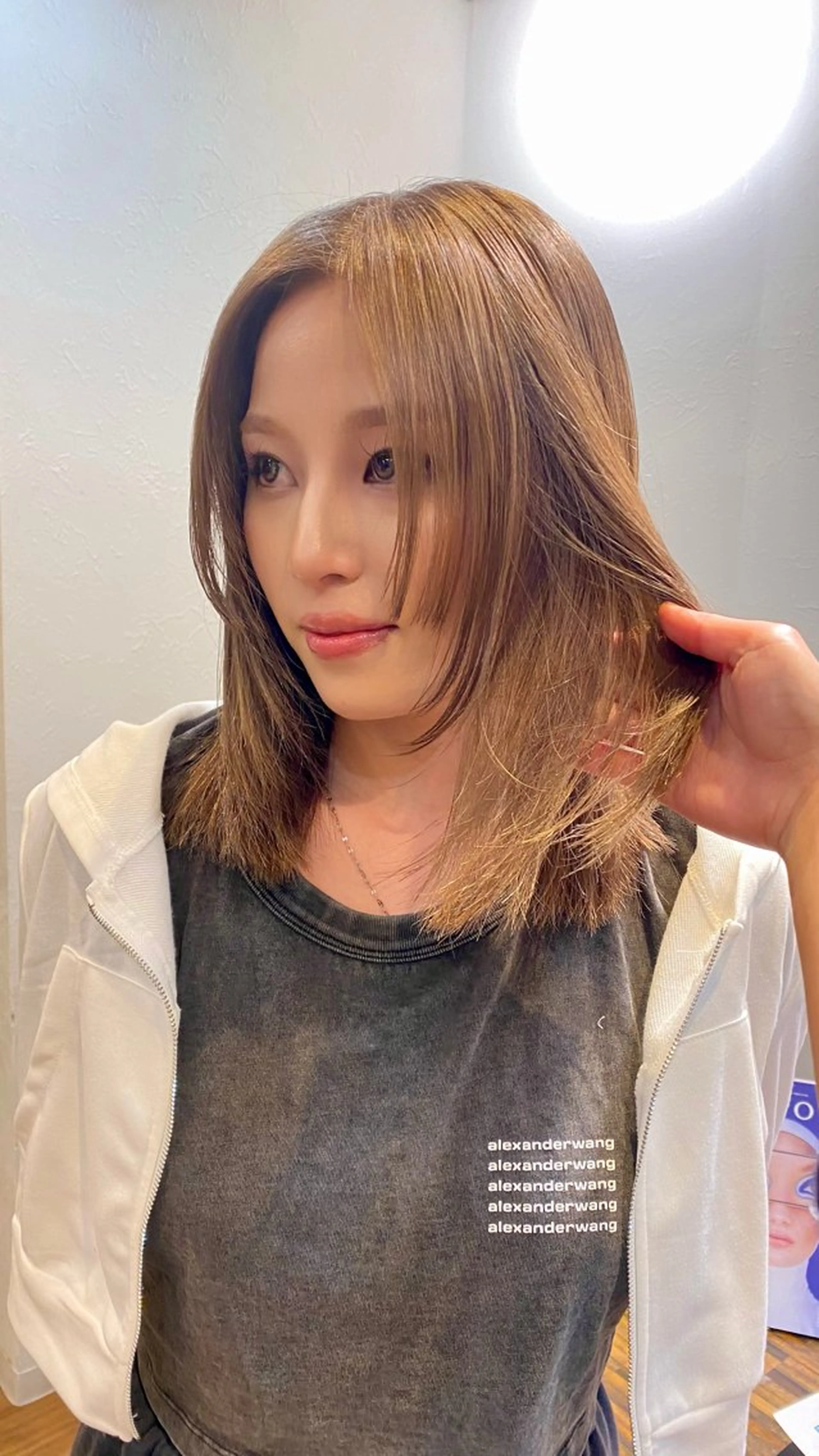 カラー 🍑透明感艶カラー 🍑/momoのヘアスタイル