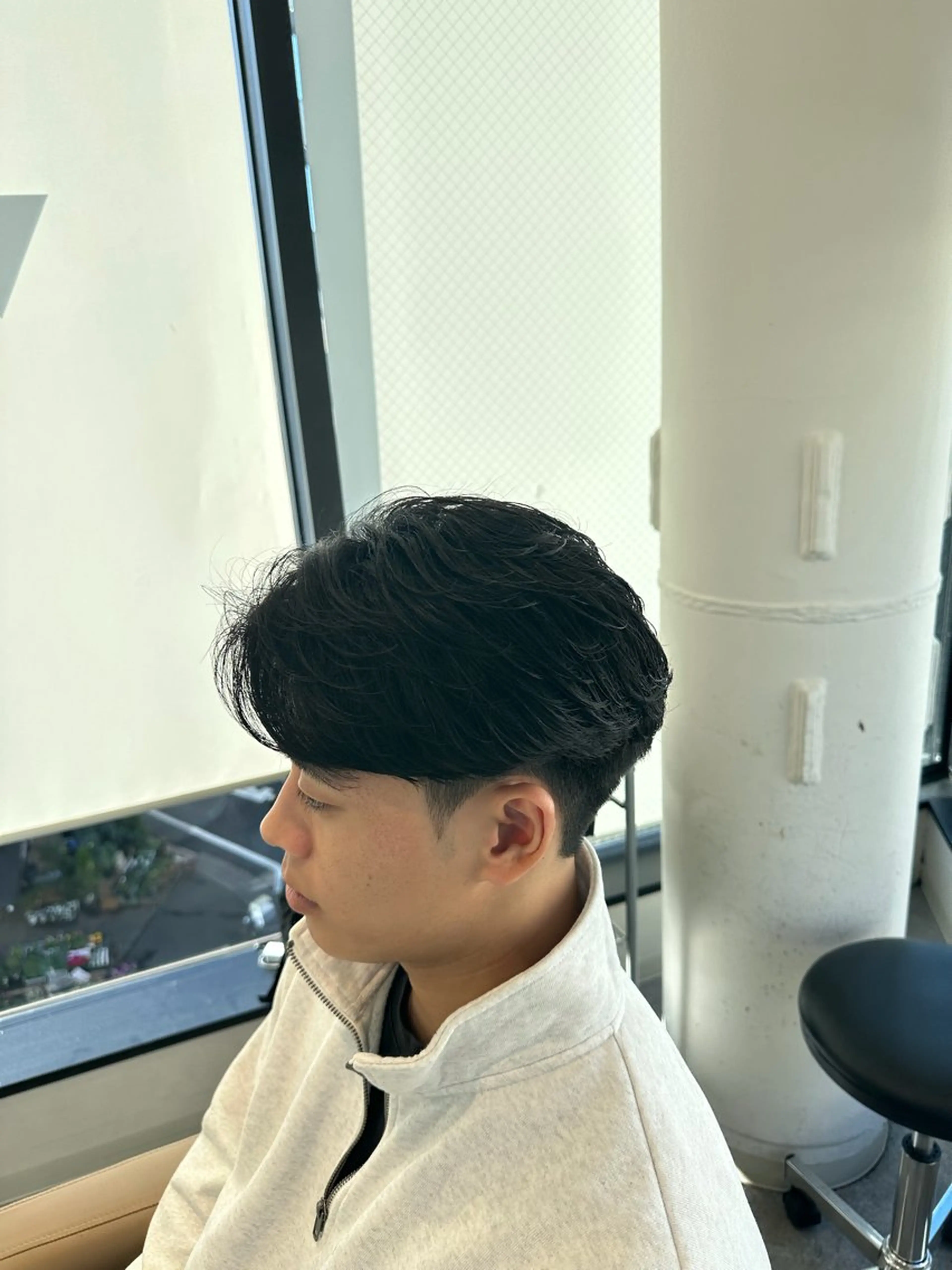 ショート パーマ メンズ センターパート パーマ SALOWIN下北No.R店所属・下北沢／メンズヘア/ メンズパーマ/優樹のヘアスタイル