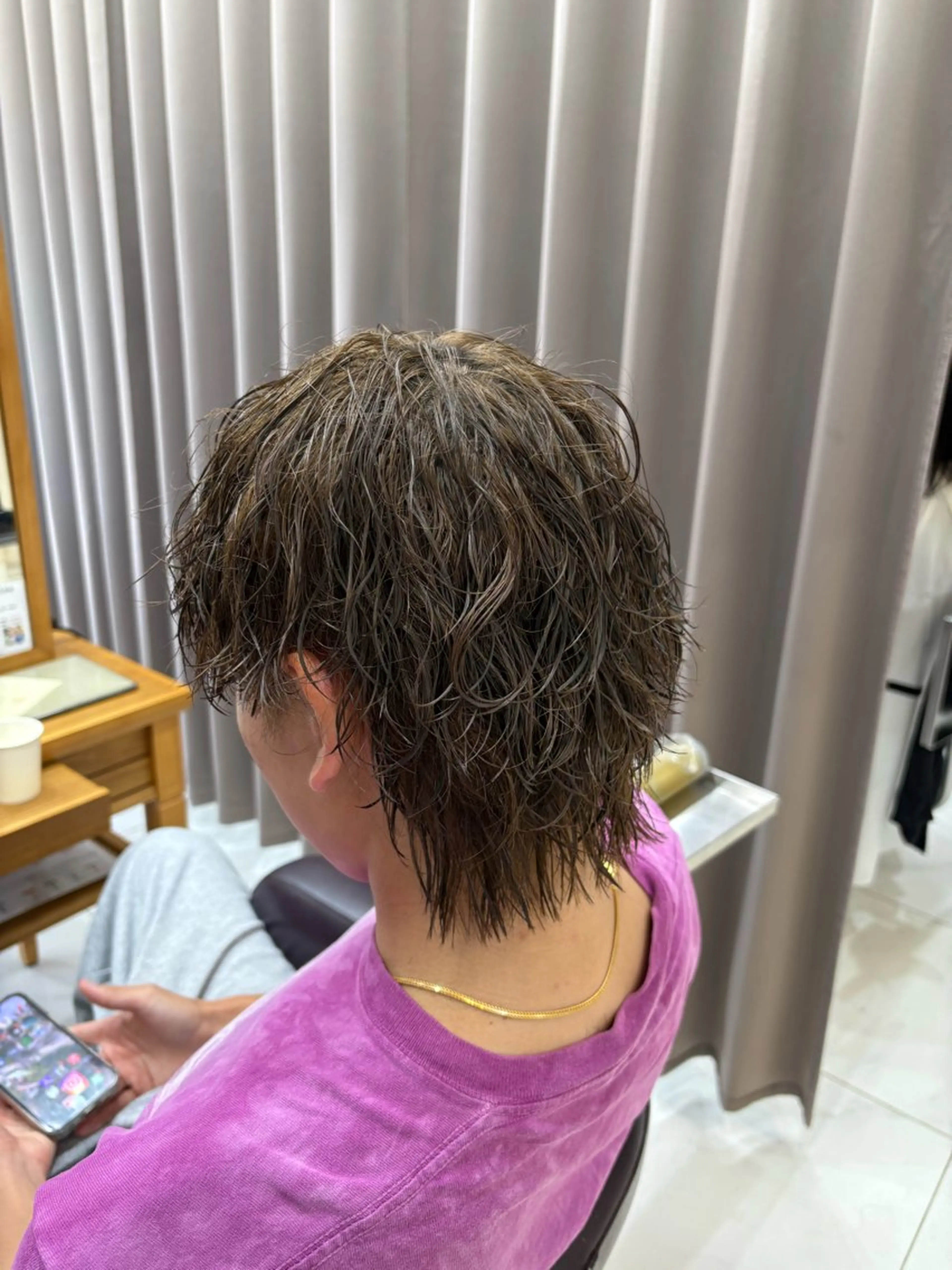 パーマ メンズ メンズパーマ 波巻きパーマ カット パーマ GRANDEUR ryuのヘアスタイル