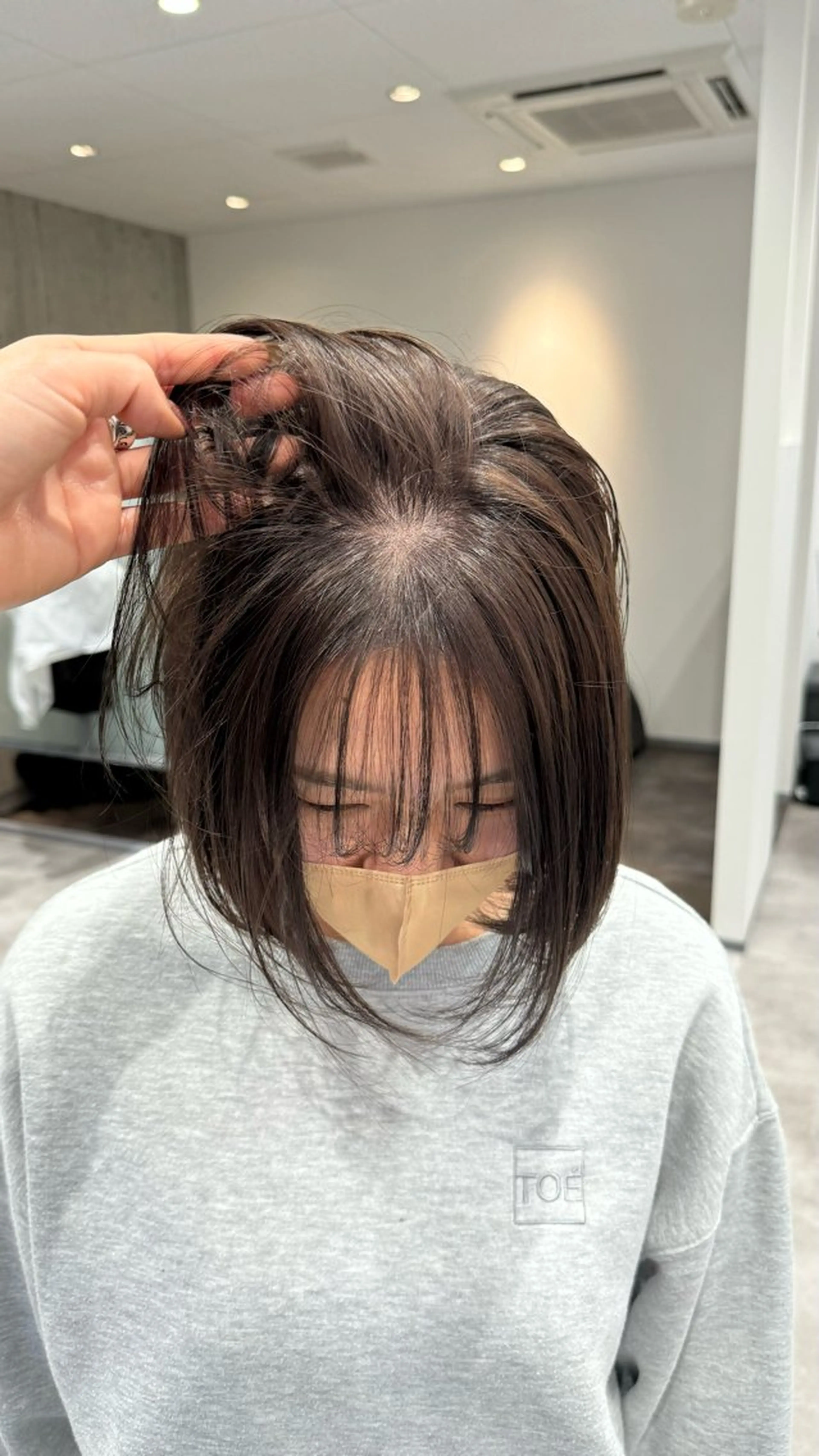 ショート カラー アッシュ アッシュブラウン ブラウンカラー Leyシェアサロン所属・中井亜未/ 姫路ボブのヘアスタイル
