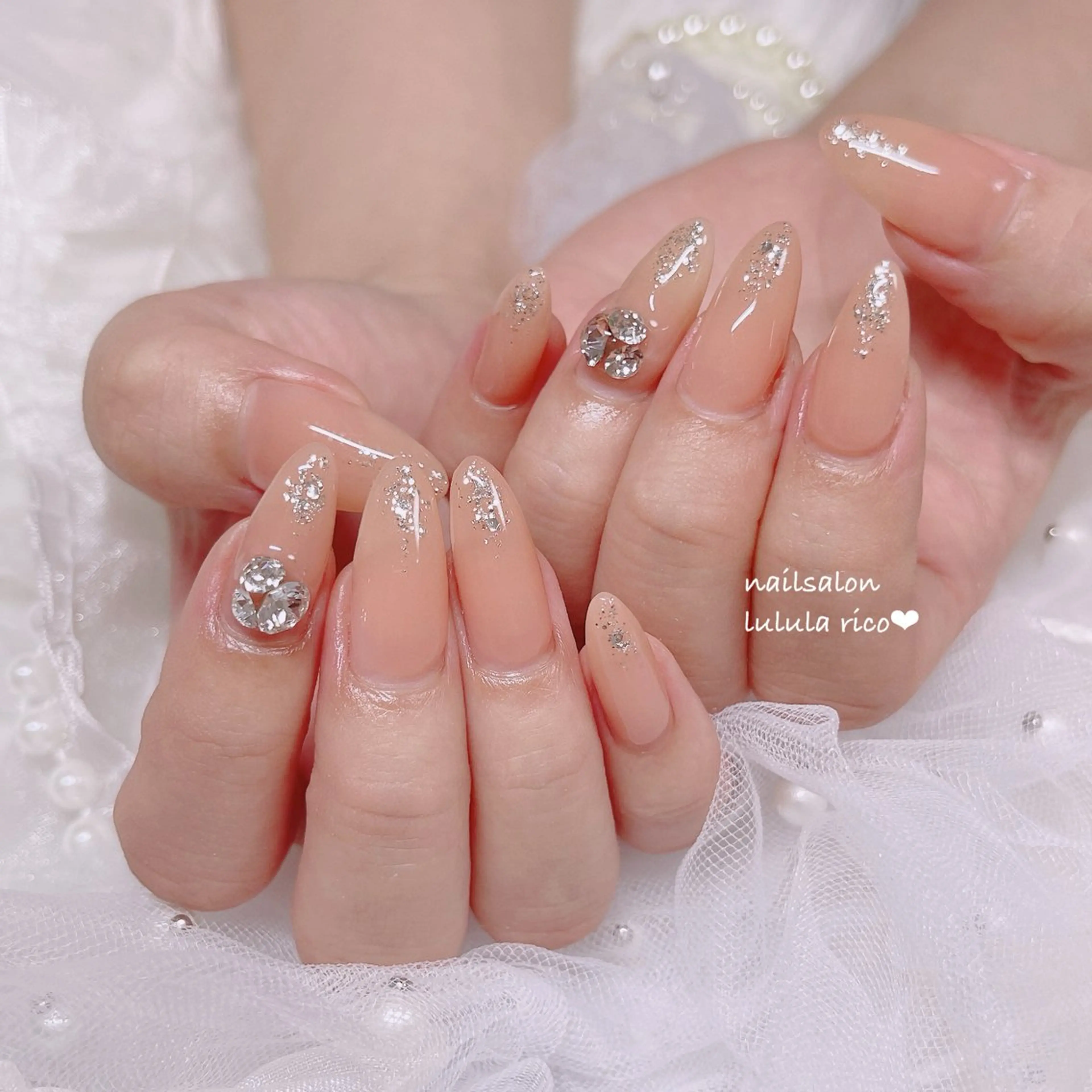 ネイル キラキラネイル ラメ(グリッター) シンプルネイル lulula ricoのエステ・リラクイメージ