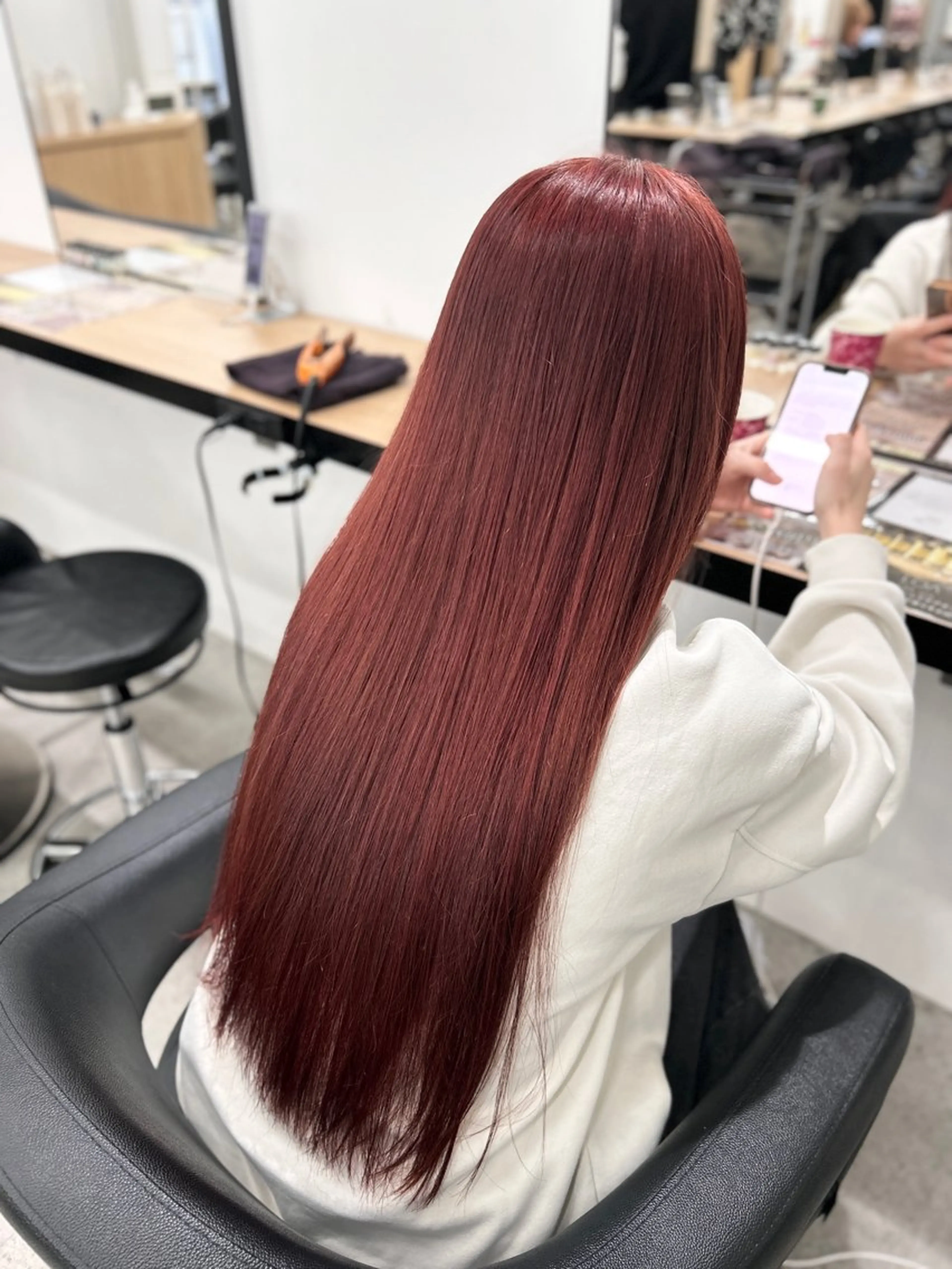 ロング カラー ヘアカラー トリートメント ヘッドスパ うる艶ハイトーン/ ベージュ/りくと🦔のヘアスタイル