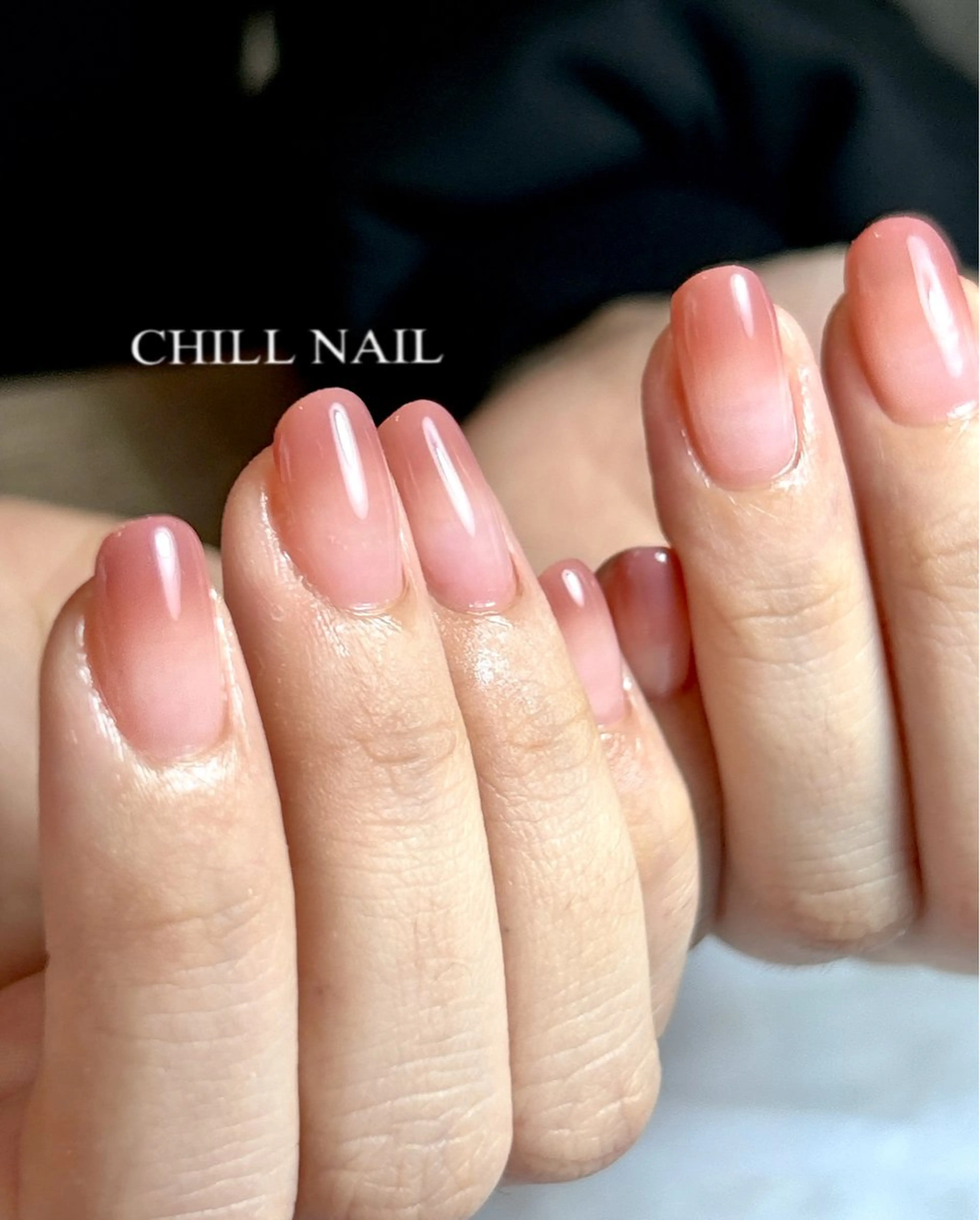 ネイル グラデーション ピンク ハンドネイル CHILL NAILのネイルデザイン