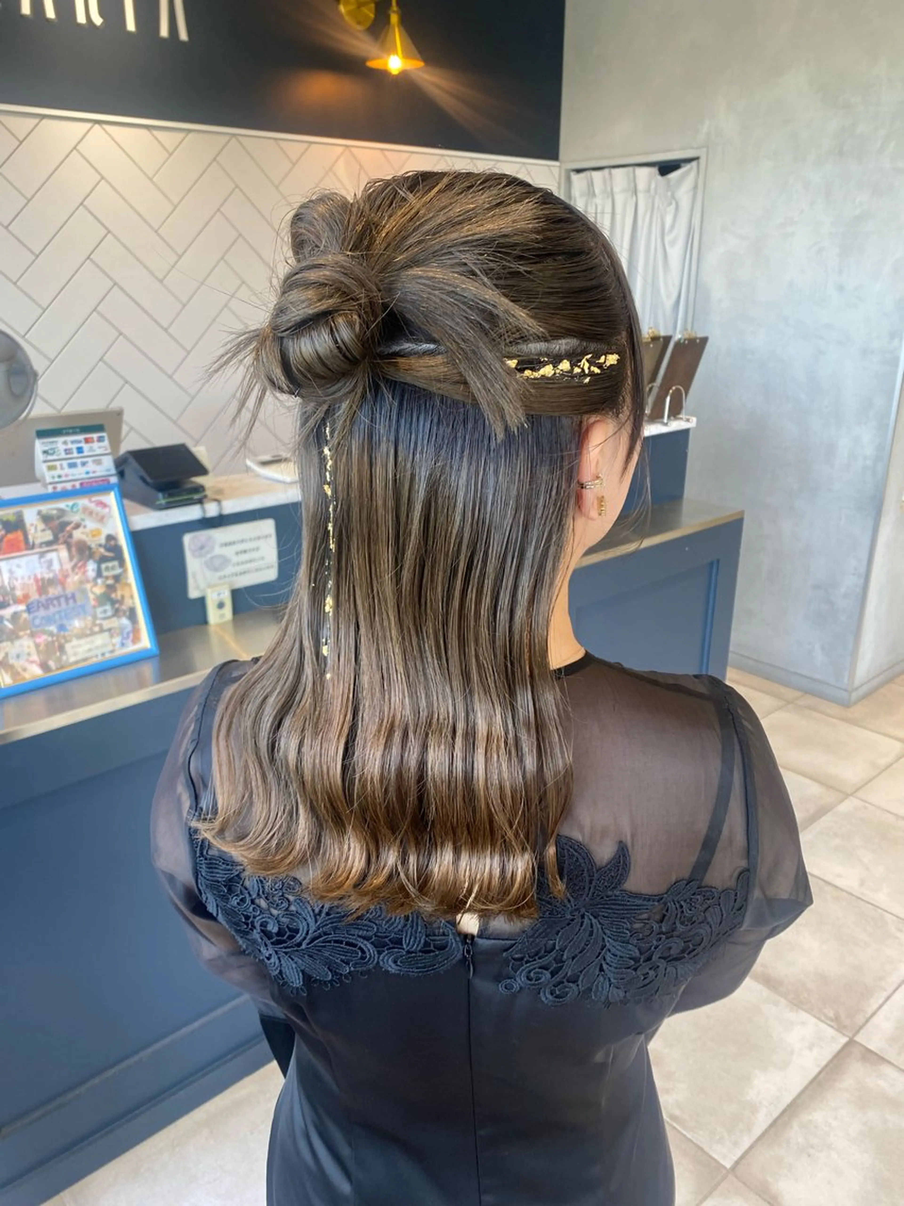 セミロング ヘアアレンジ 久保田 茜のヘアスタイル