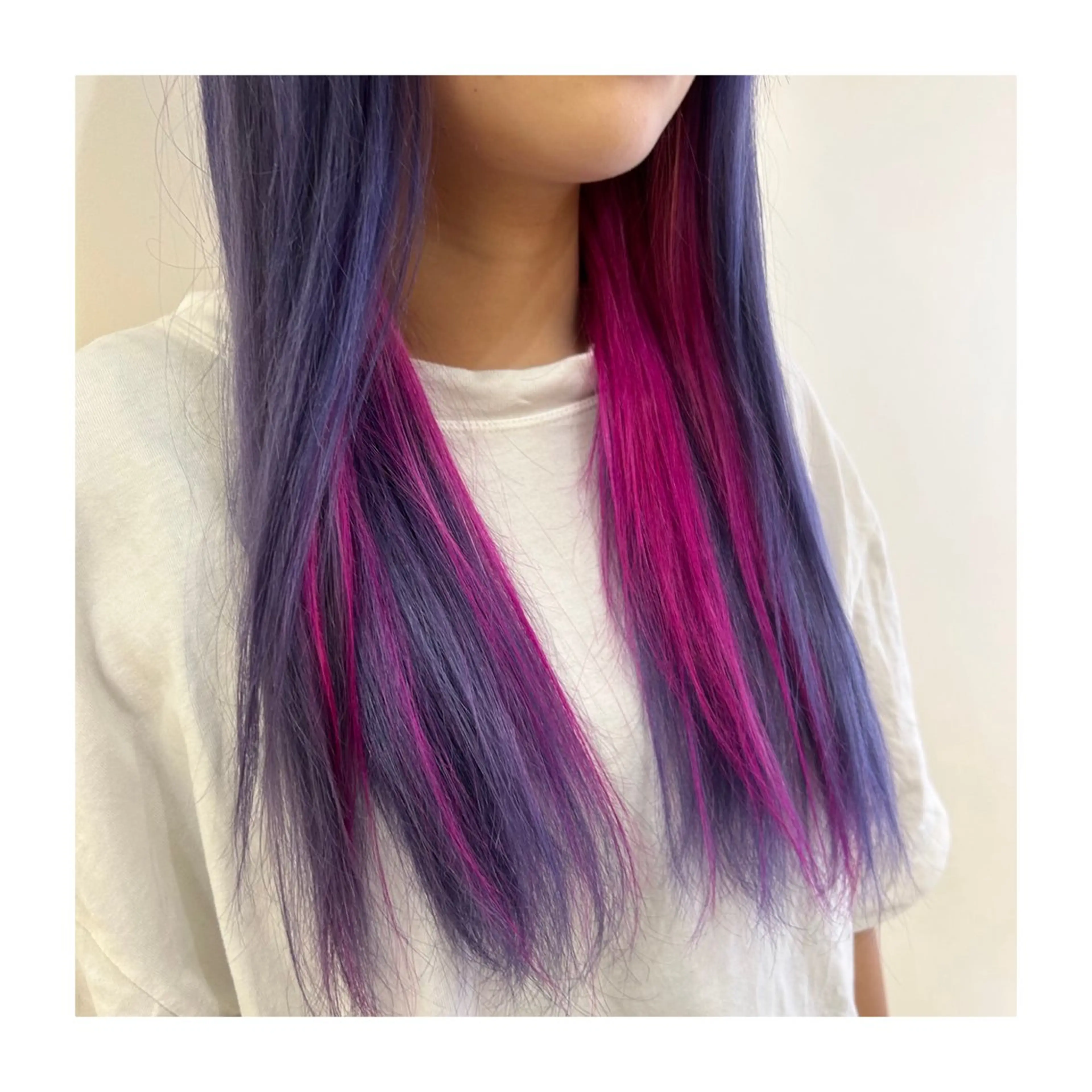 ロング カラー ラベンダーカラー ピンクカラー 💚 nao💚のヘアスタイル