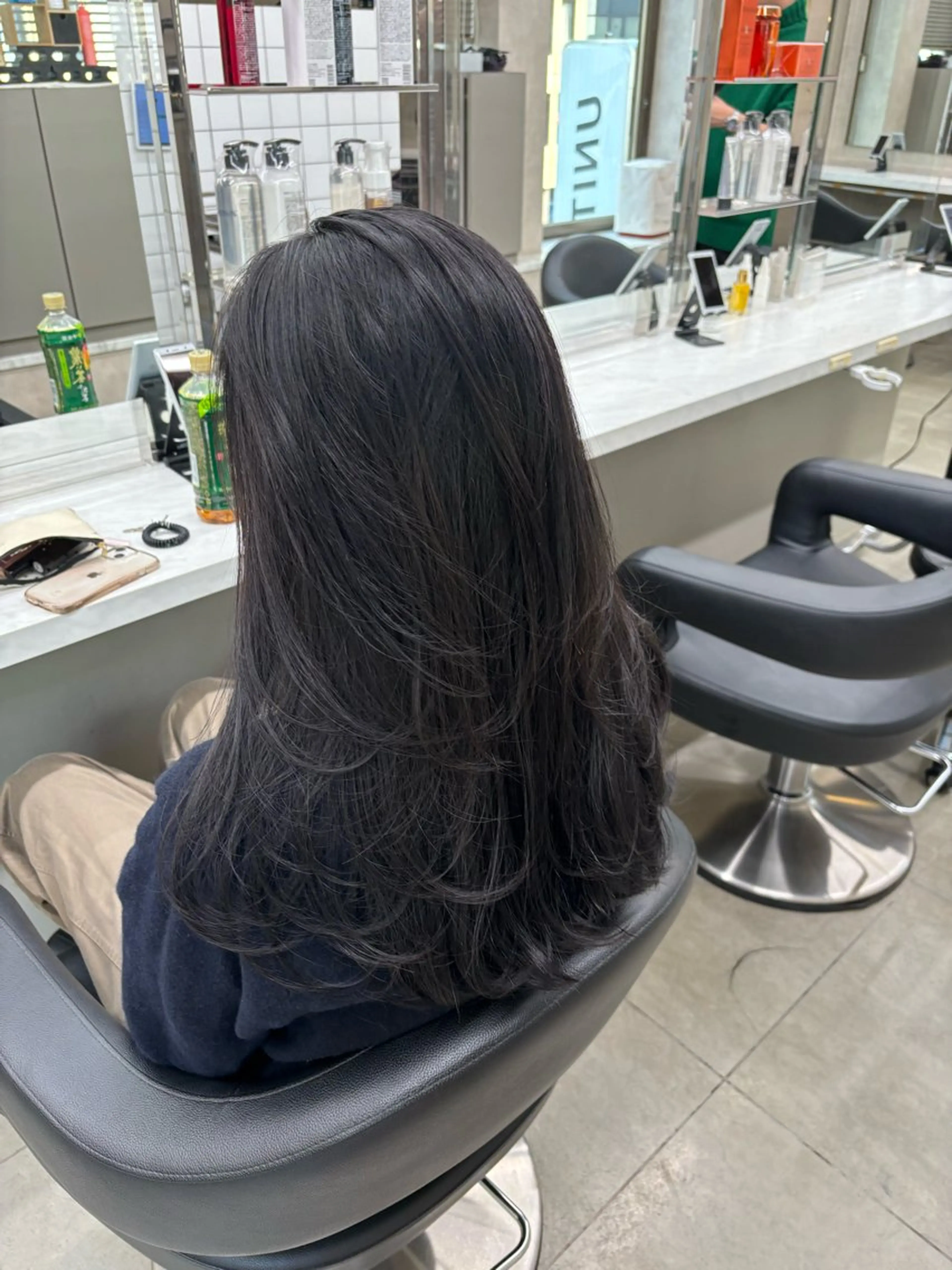 セミロング カラー 表参道ハッシュカット レイヤー/リノンのヘアスタイル