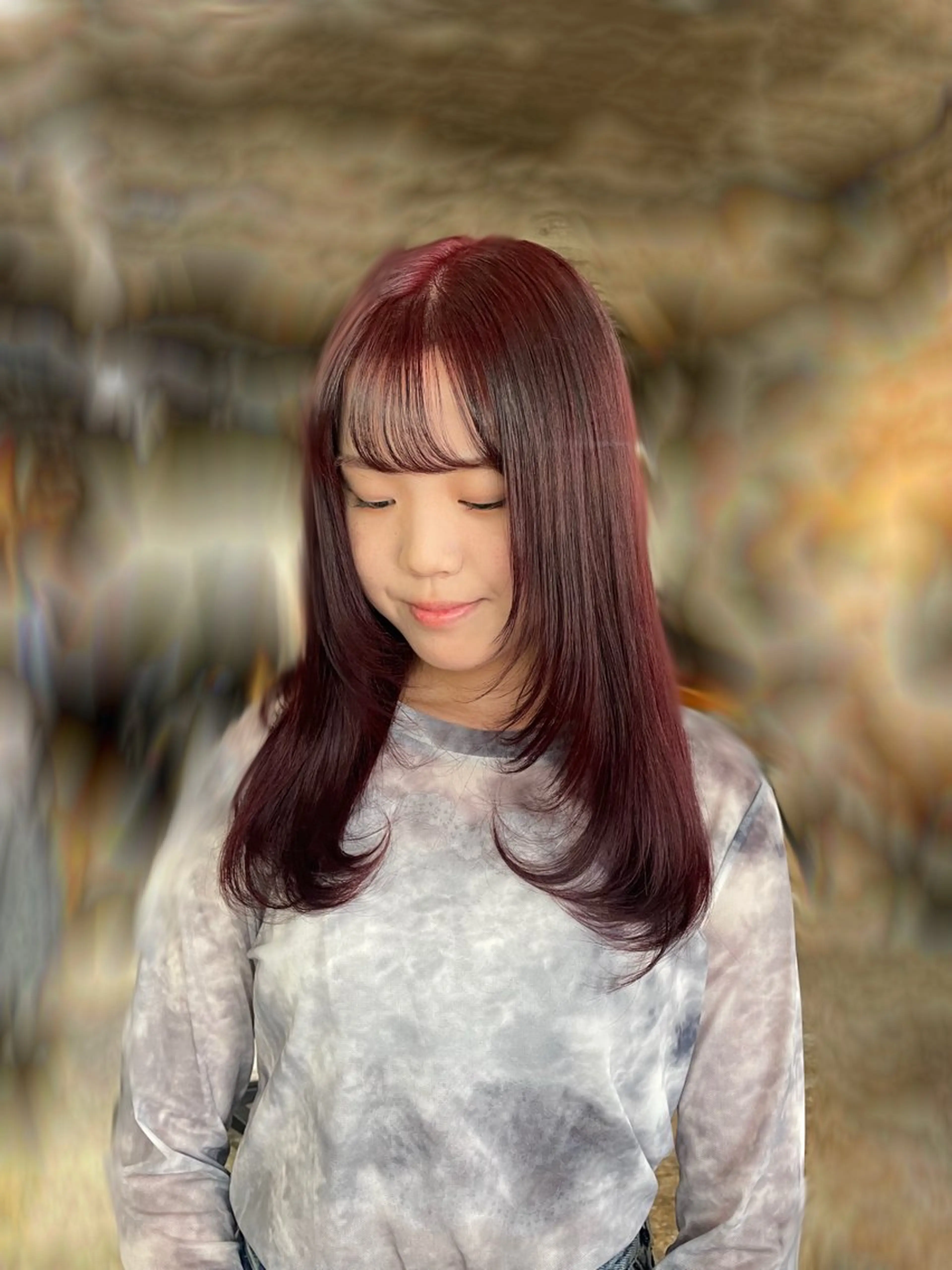 ロング 元平 未祐のヘアスタイル