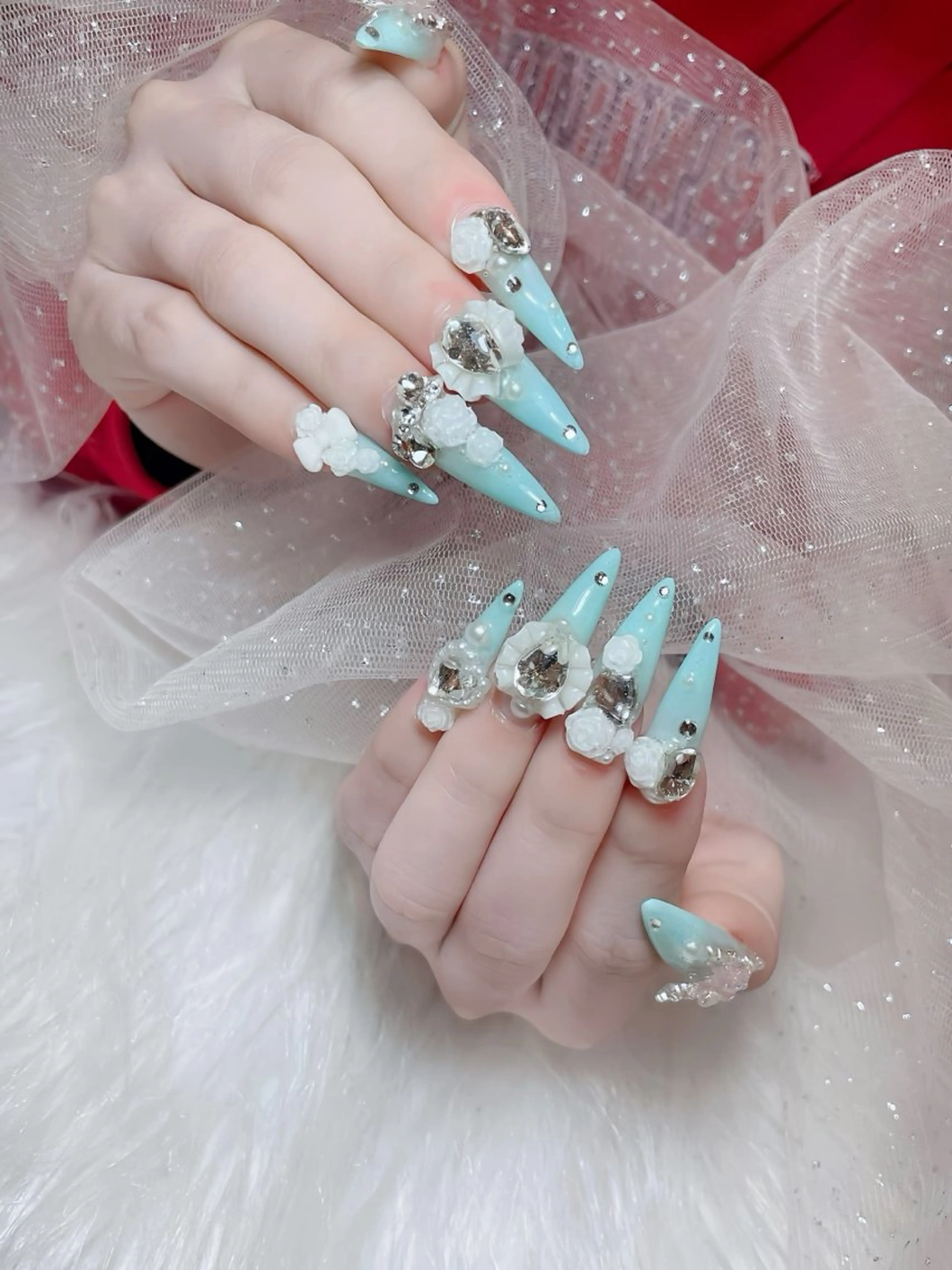 ネイル アートネイル ロングネイル ニュアンスネイル スカルプネイル ネイルチップ ハンドネイル Rin Nail 新大久保店のネイルデザイン