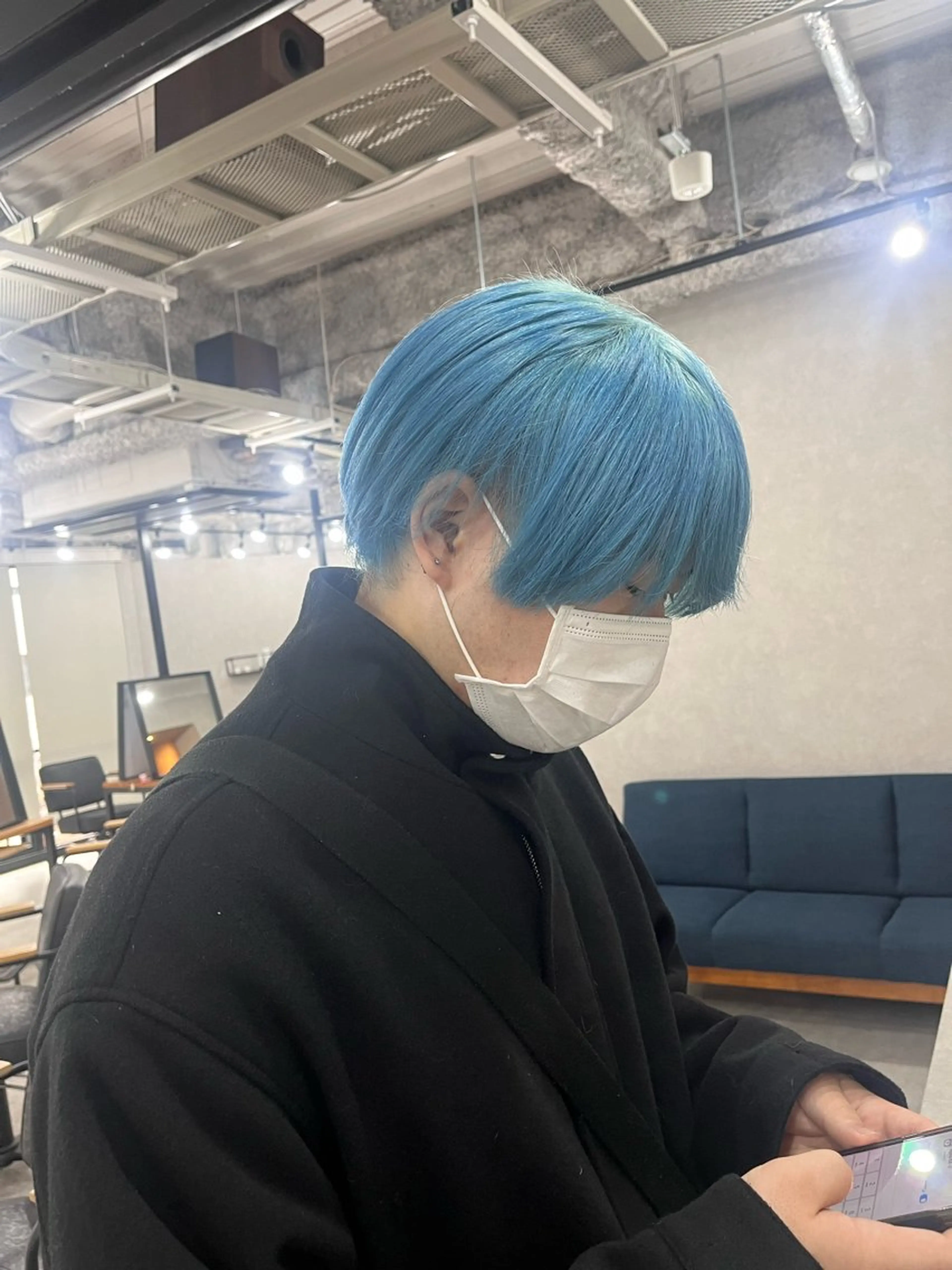 カラー メンズ UNBALANCE OSAKA所属・縮毛矯正モデル 募集中Yuuriのヘアスタイル