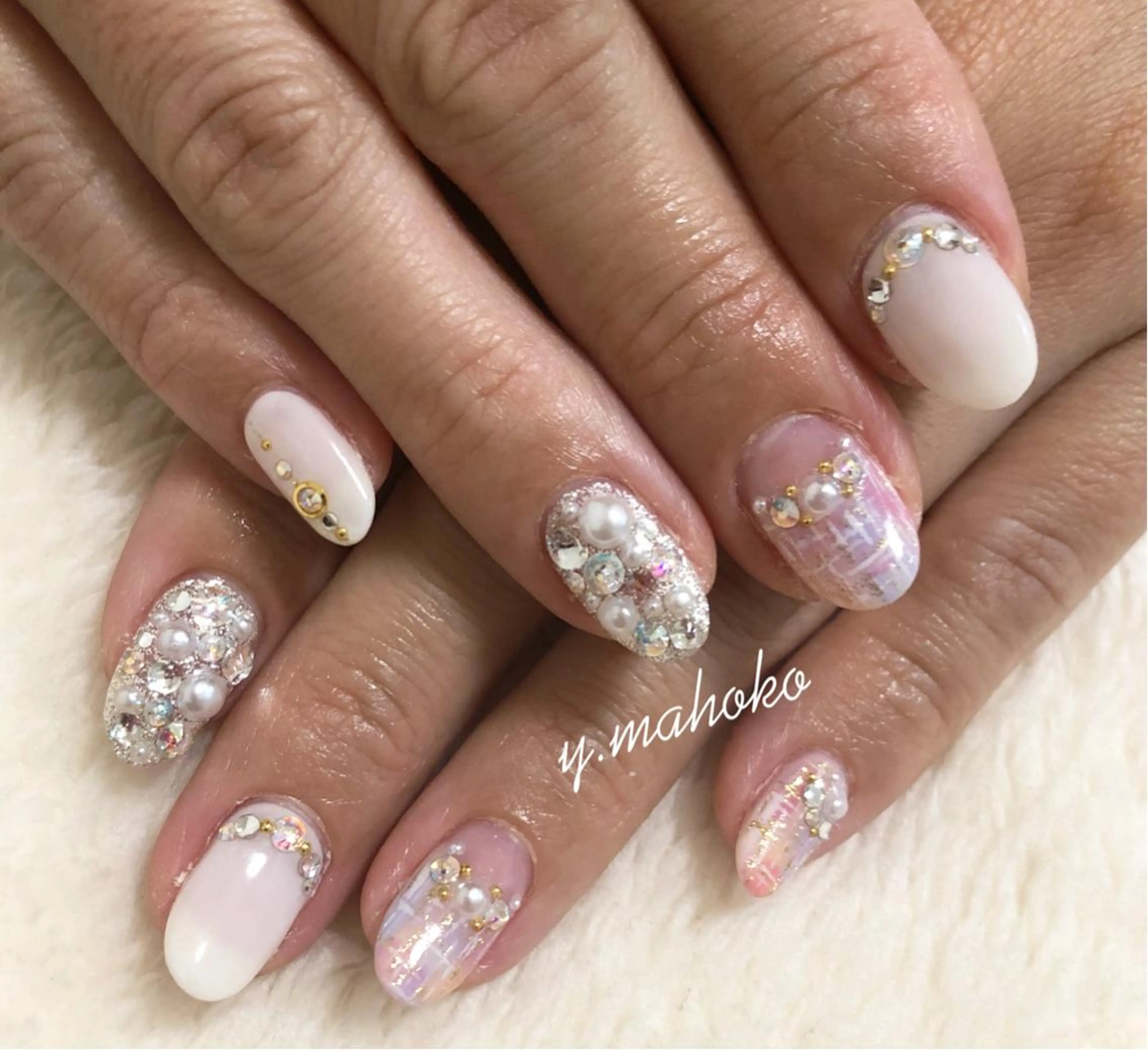 ネイル アートネイル ハンドネイル She nail studio 原宿所属・パラジェル有/ スカルプ/mahoのネイルデザイン
