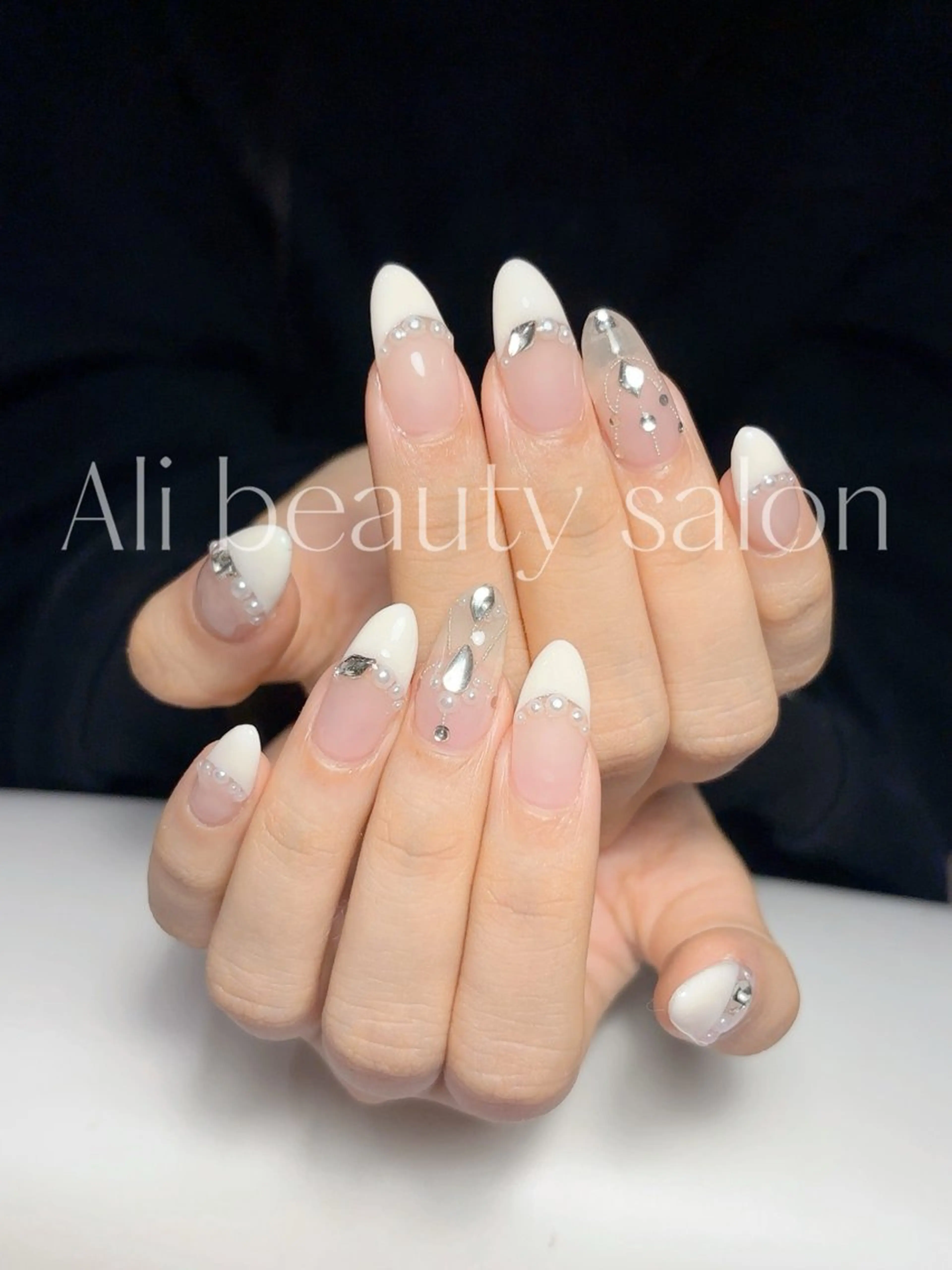 ネイル フレンチネイル 持ち込み ハンドネイル Ali 新小岩 ネイル専門のネイルデザイン