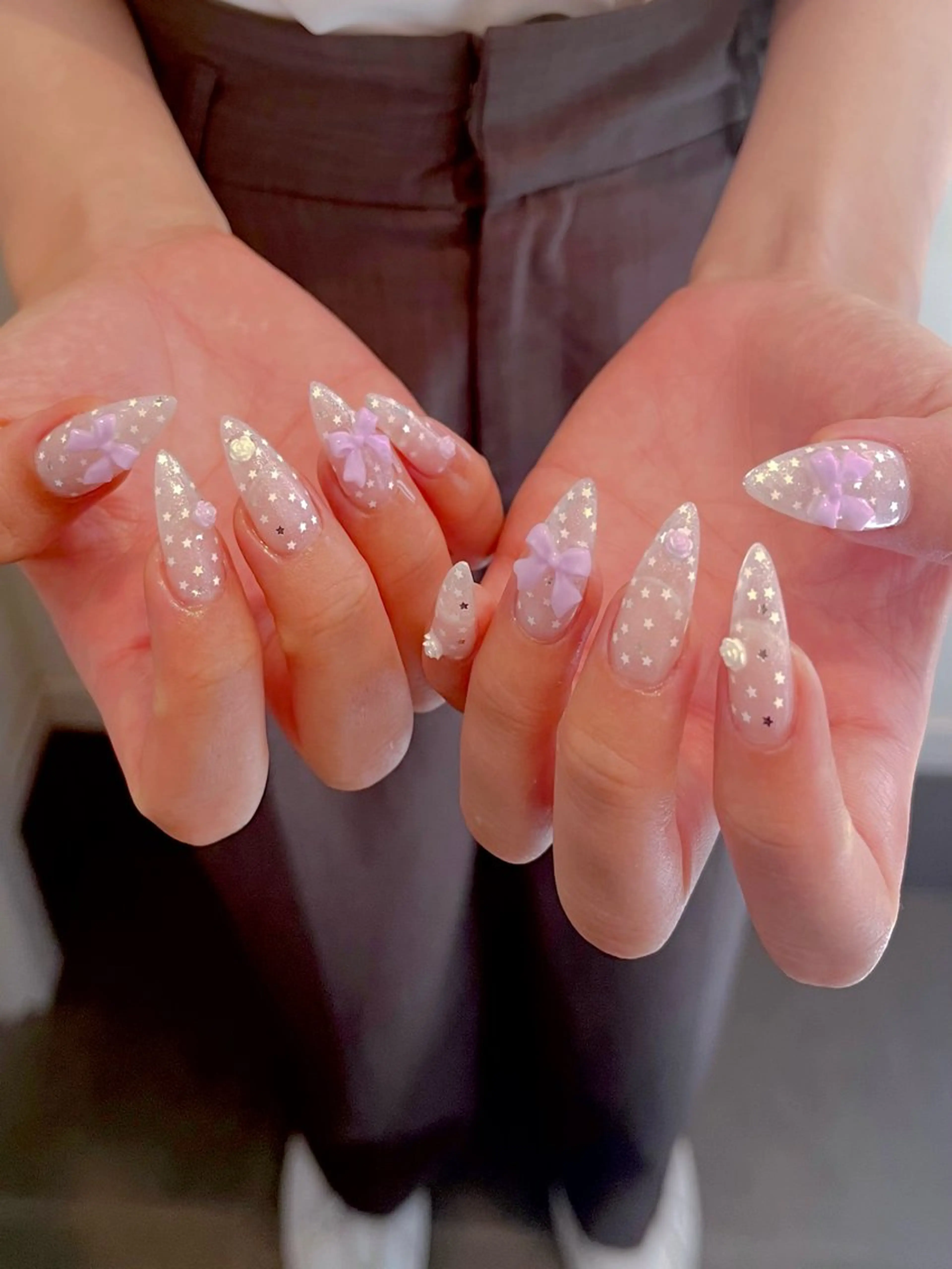 ネイル フットネイル キラキラネイル マグネットネイル ワンカラーネイル スカルプネイル nine.🦋 YUKOのネイルデザイン