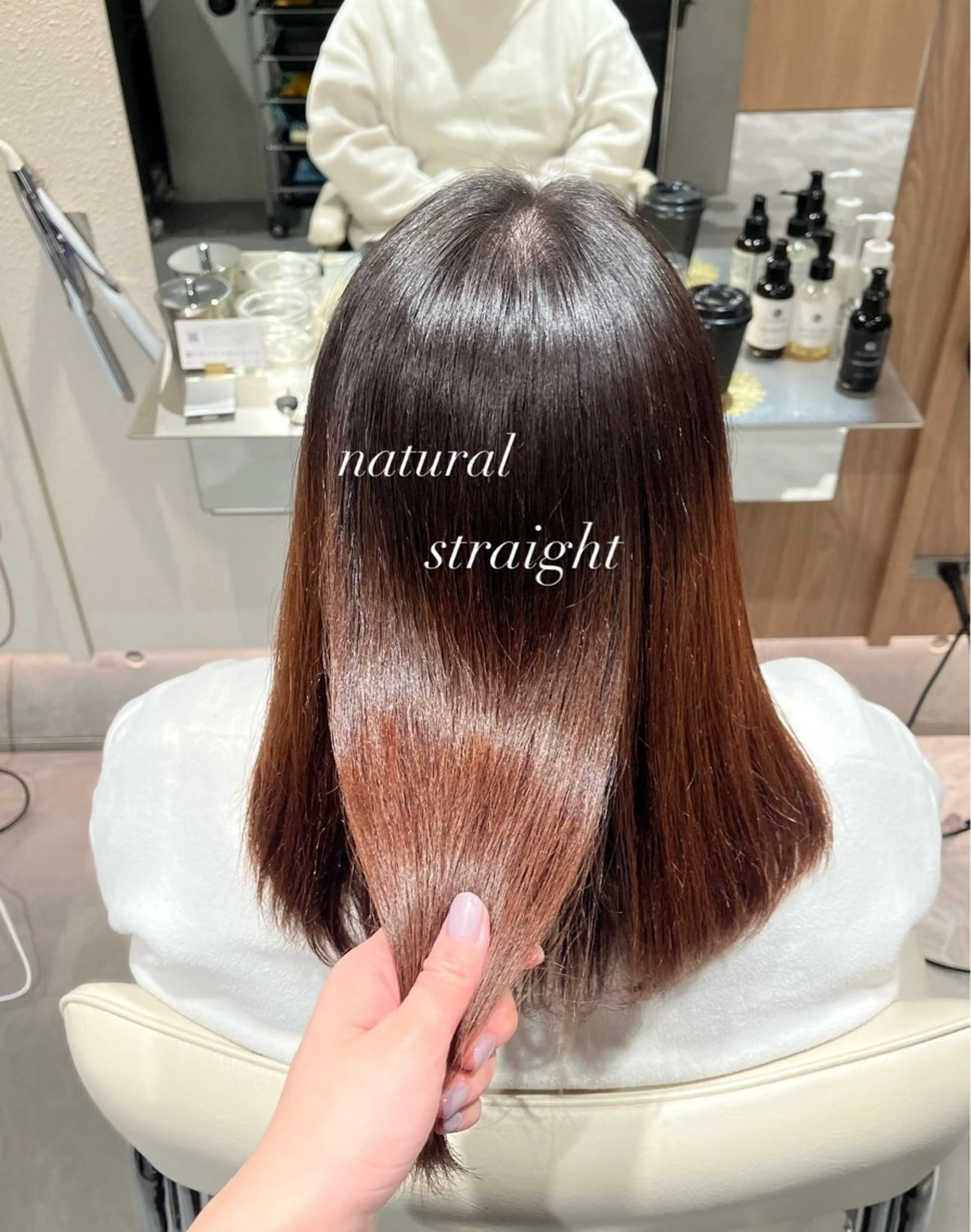 【💗新規様限定💗】カット✂️➕ナチュラルストレート➕トリートメントの写真