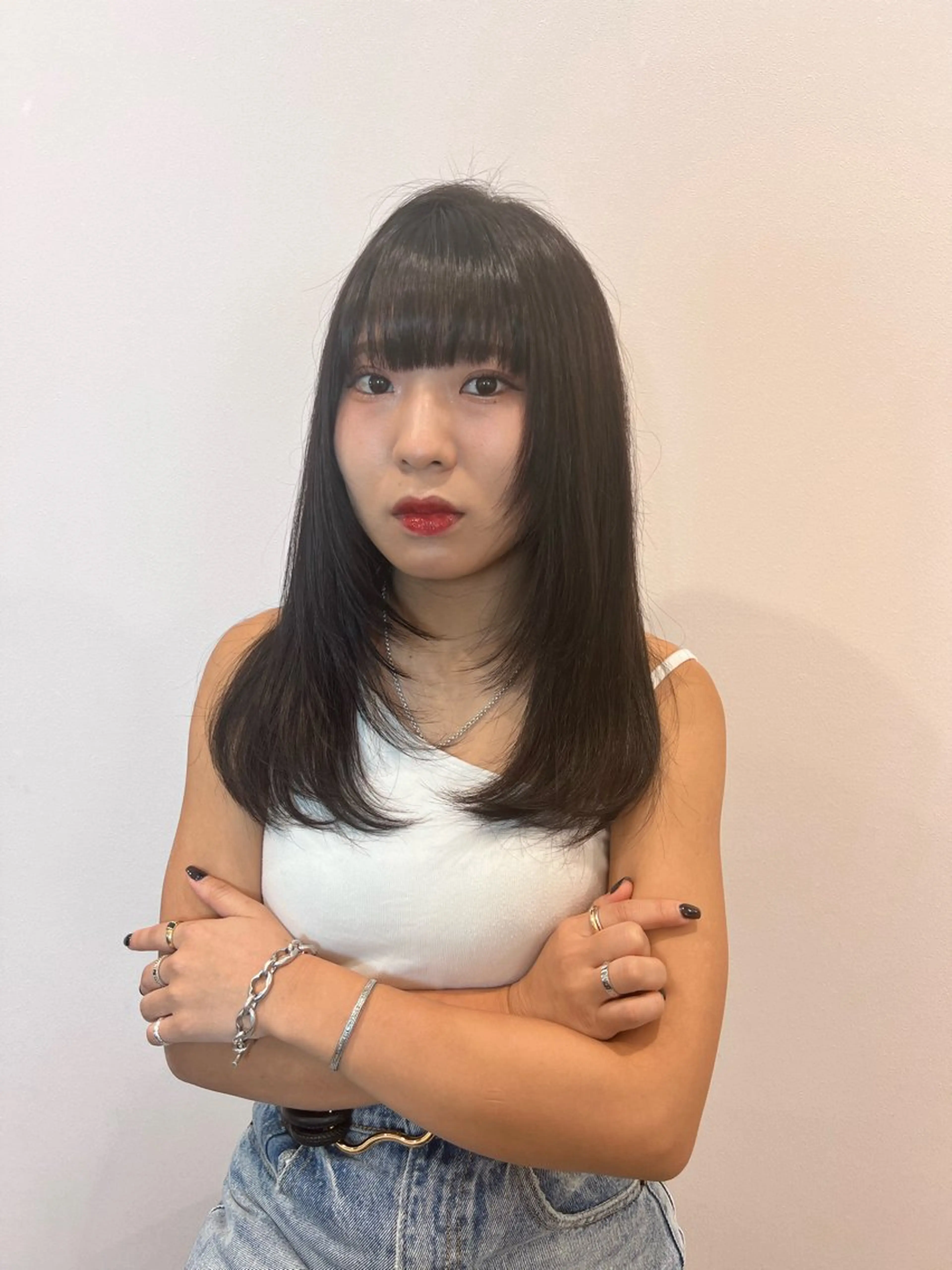 セミロング カラー 垢抜けのプロ🪄 honoのヘアスタイル