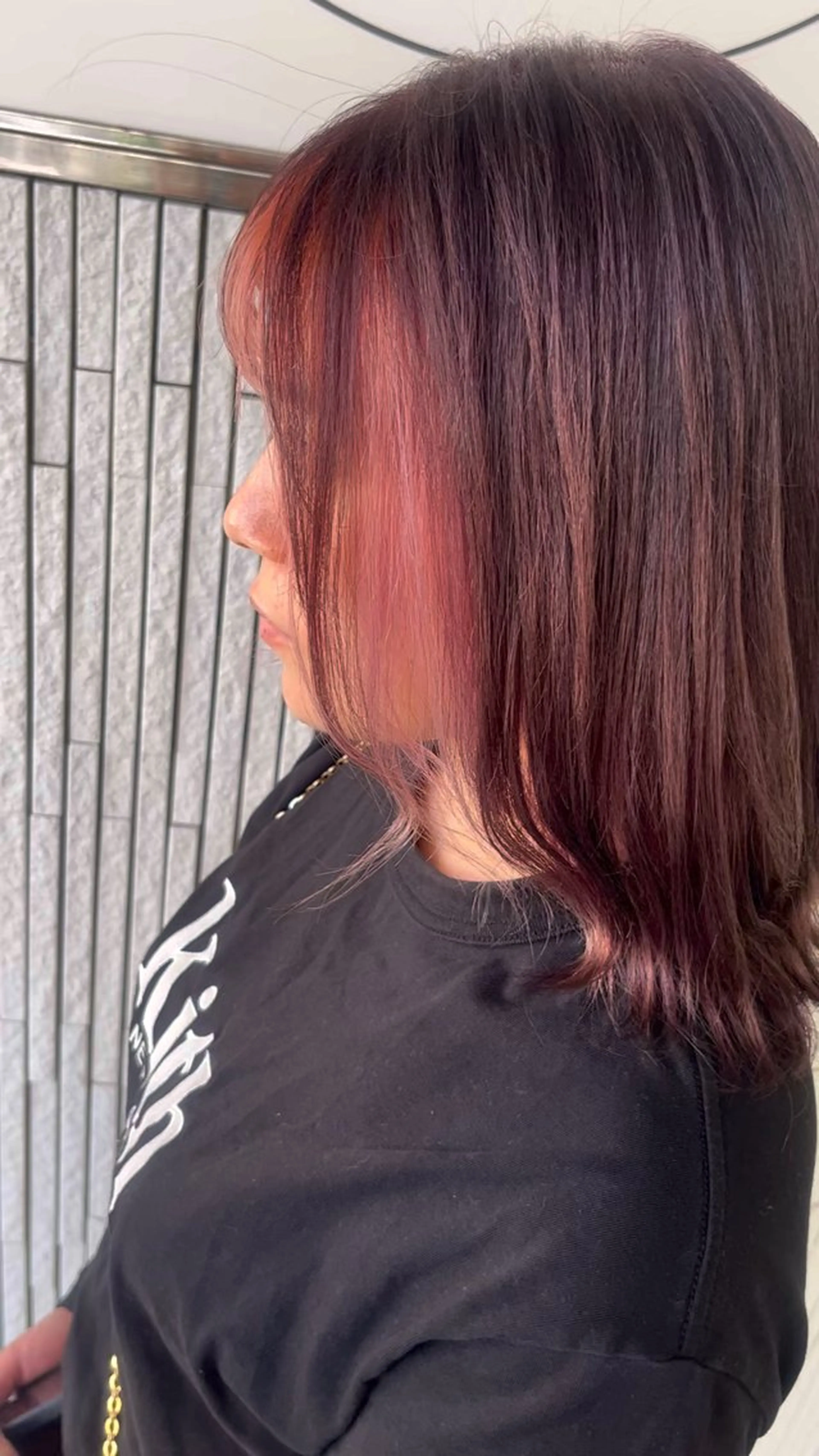 ミディアム ヘアカラー Rune清水ANNEX所属・藤原 珠花のヘアスタイル