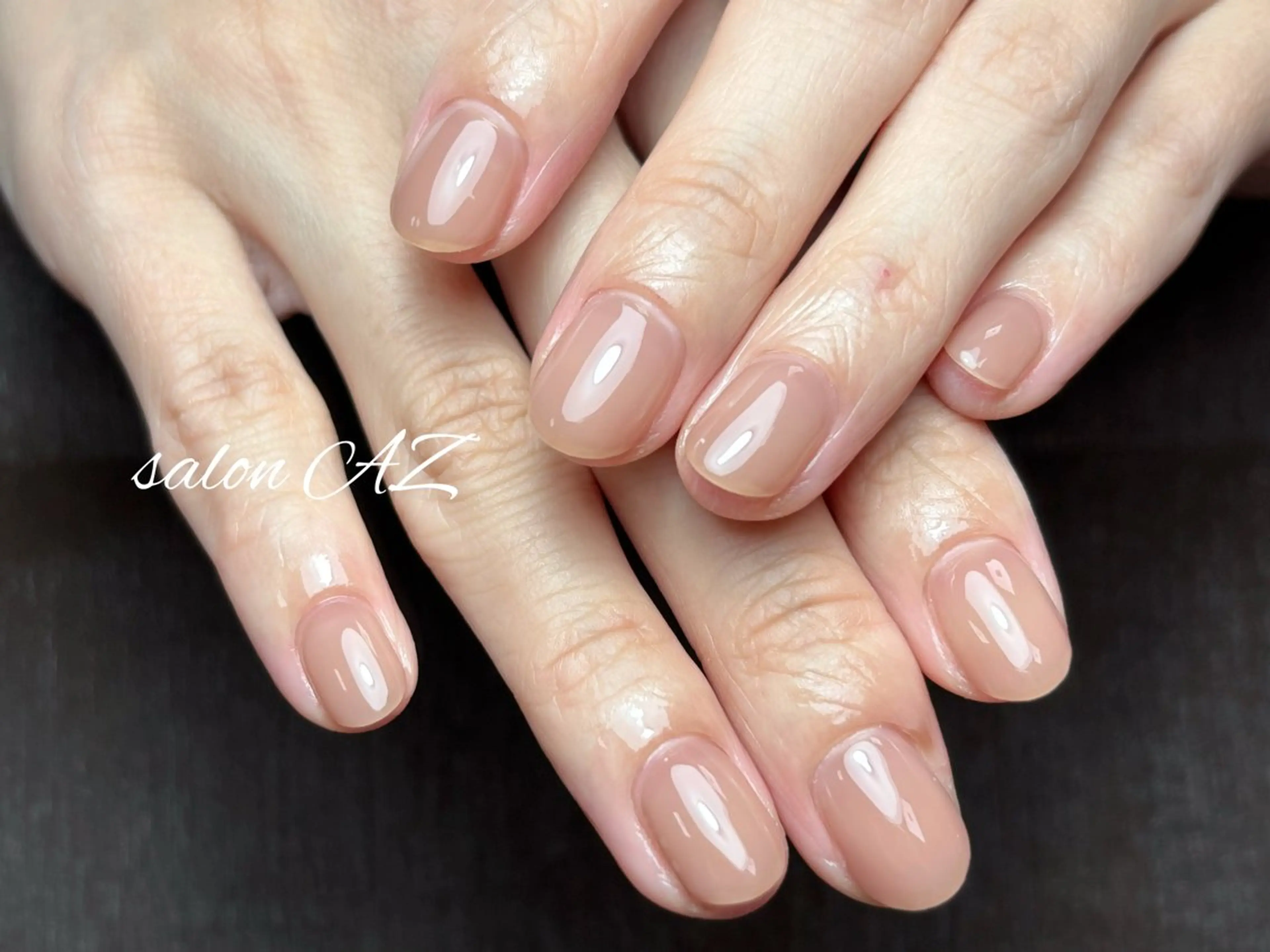 ネイル アートネイル 長さ出し フットネイル フレンチネイル ジェルネイル ハンドネイル salon AZのネイルデザイン