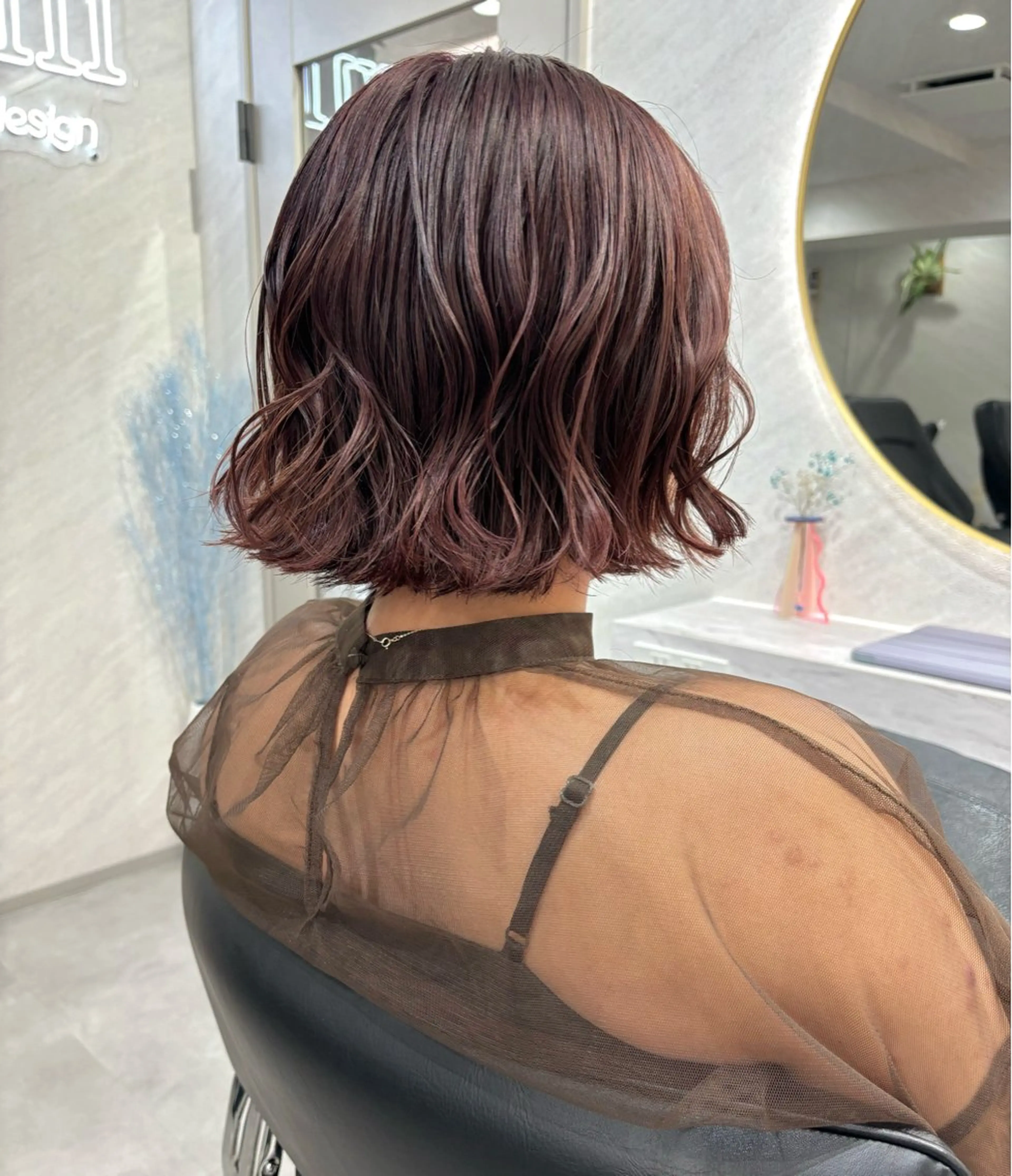 ミディアム カット ヘアカラー 🌸インナーカラー 🌸藤井春華のヘアスタイル