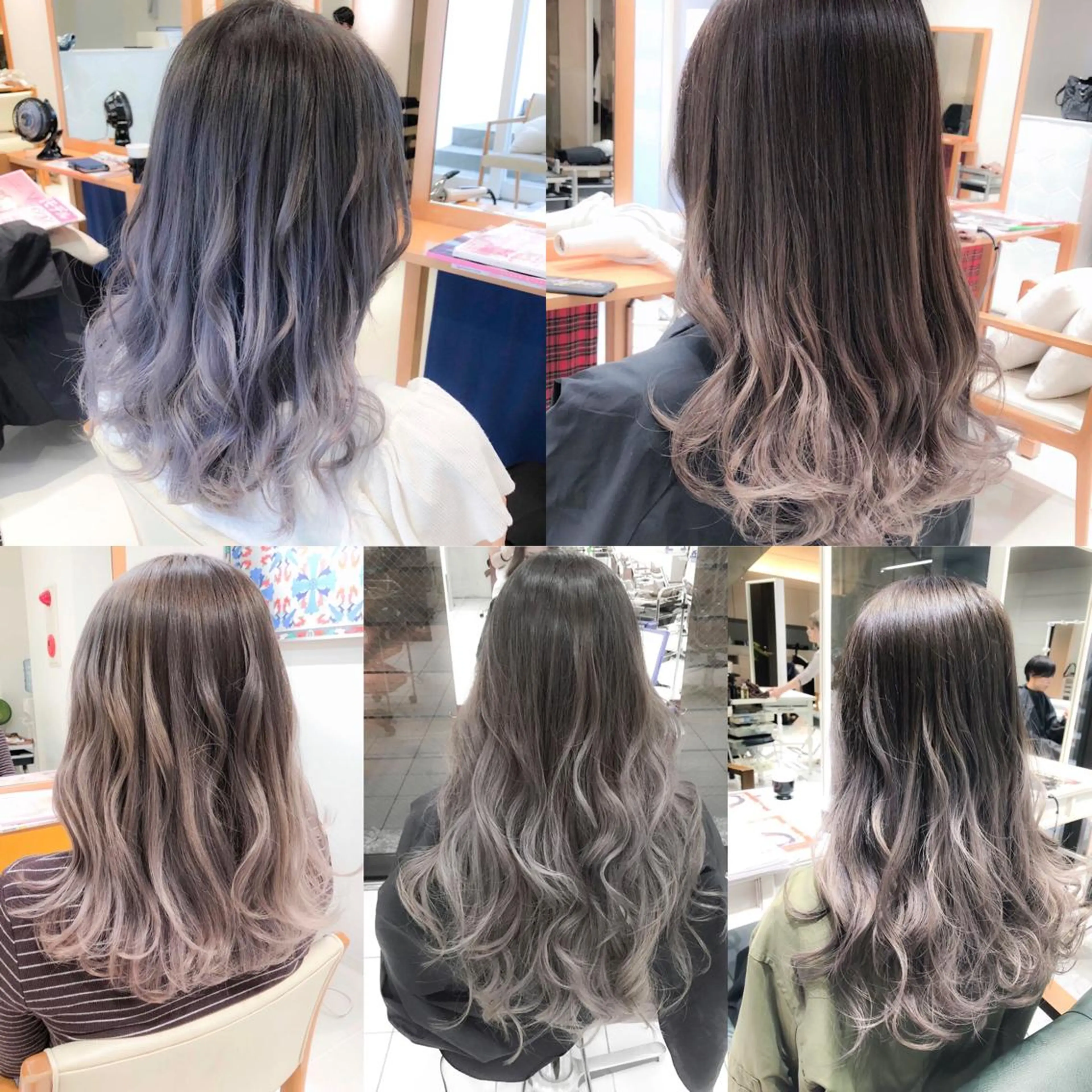 ミディアム カラー ヘアアレンジ モテ髪透明感❤️ デイズヘアカラーのヘアスタイル