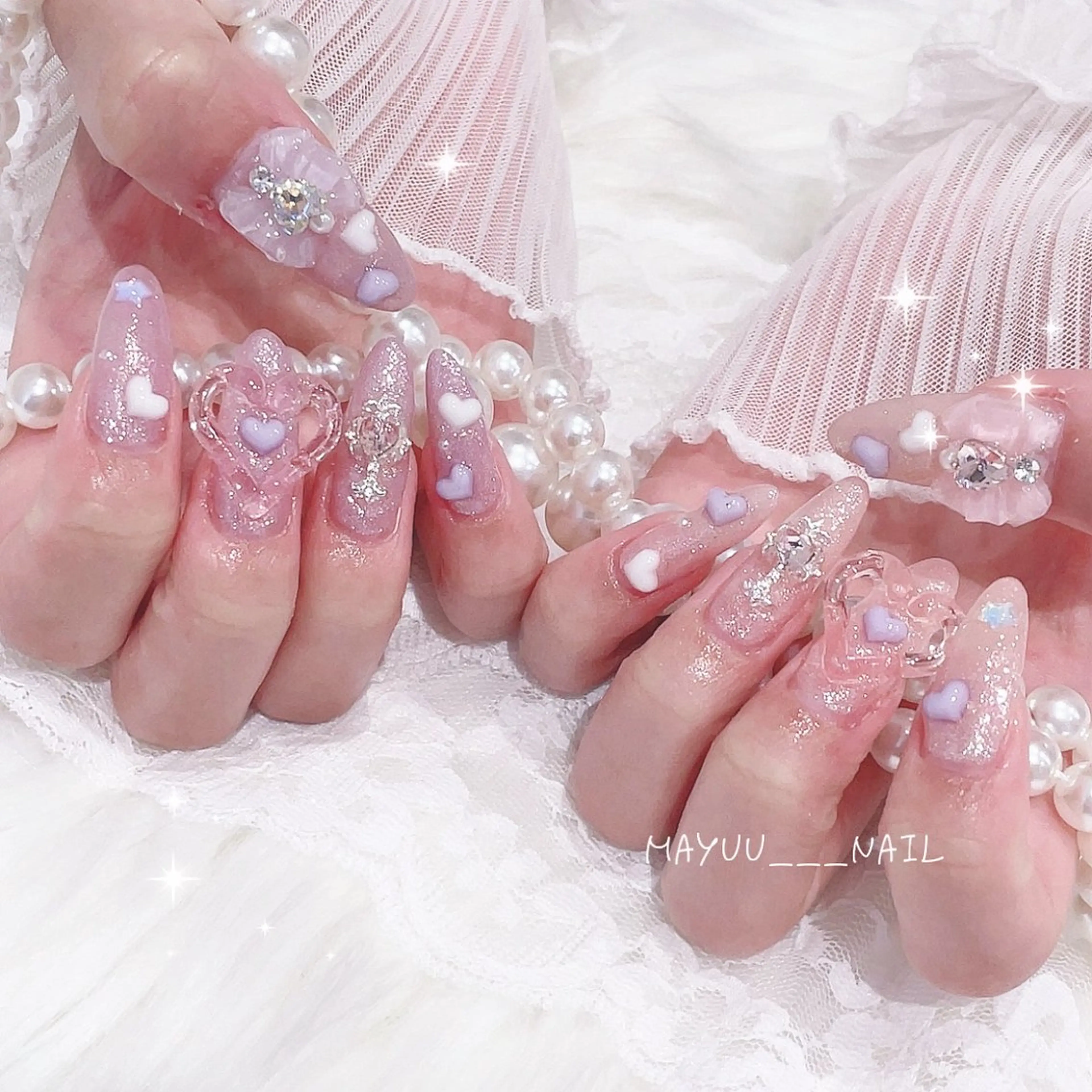 ネイル 🎀 Mayu 🎀痛ネイルのネイルデザイン