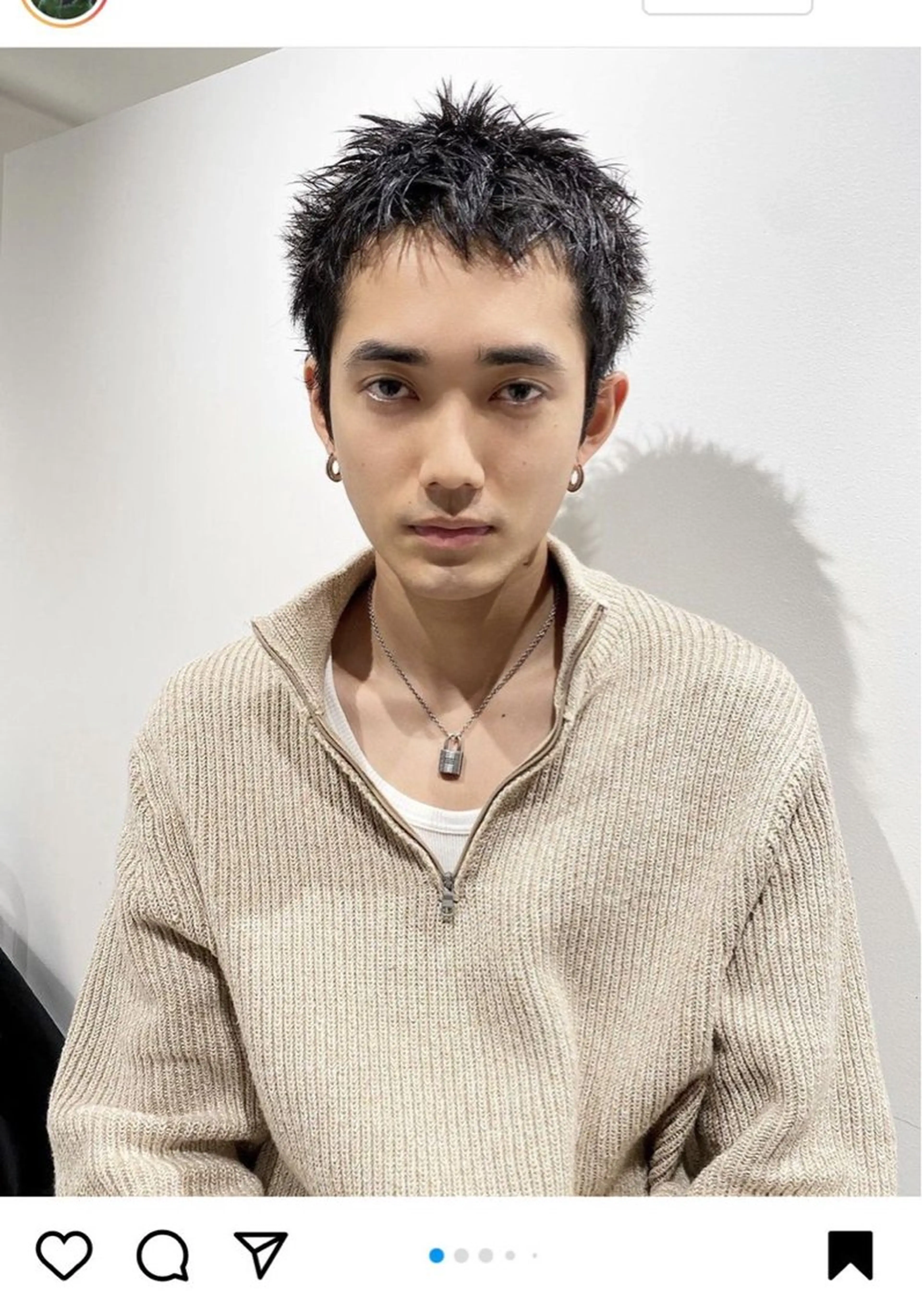 ショート メンズ スパイキーショート ショートヘア カット 垢抜けハイトーン☀／ 笑顔の美容師／しゅんのヘアスタイル