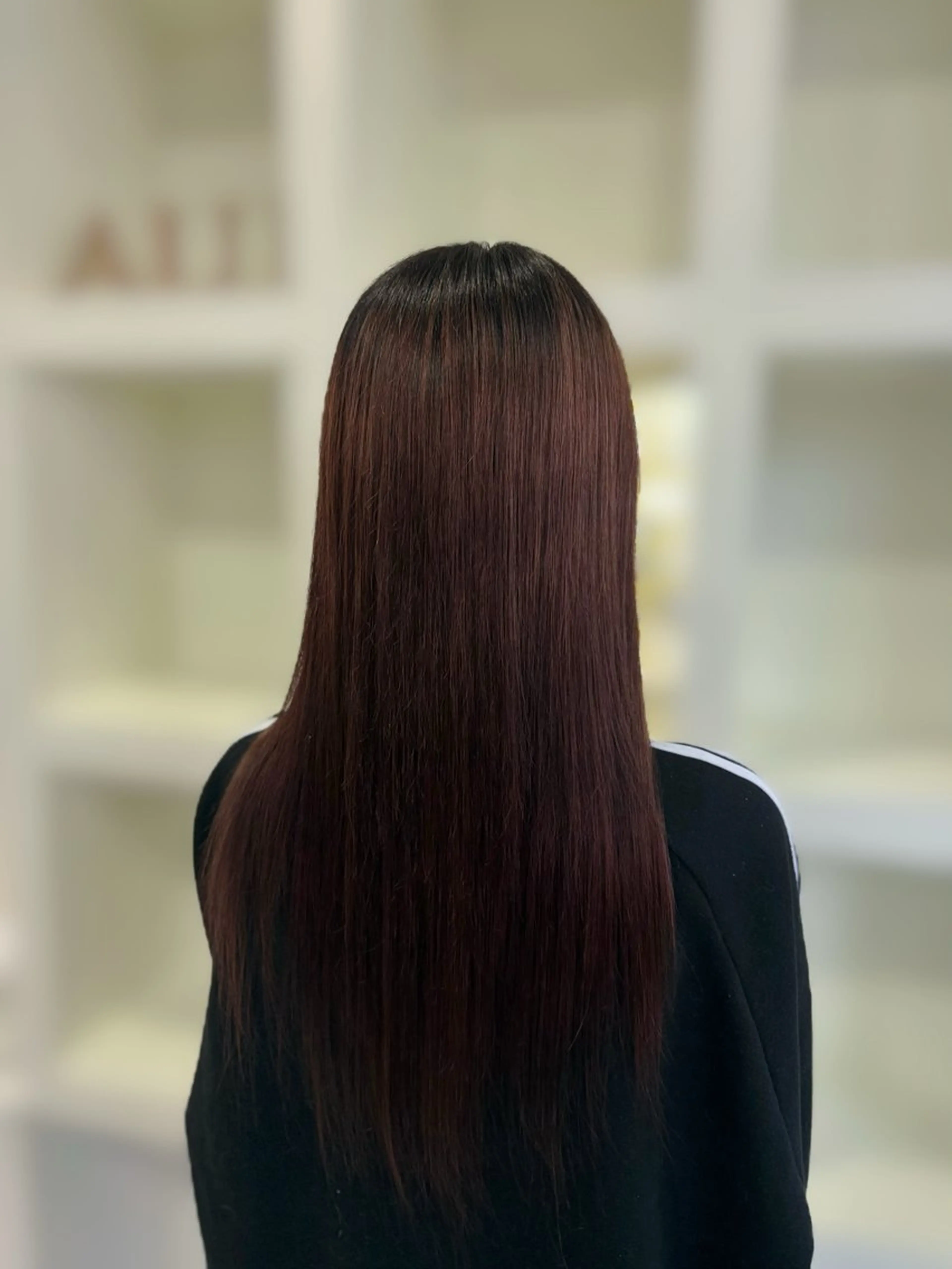 ロング カラー ブラウンカラー ピンクカラー ピンクブラウン arika ninaのヘアスタイル