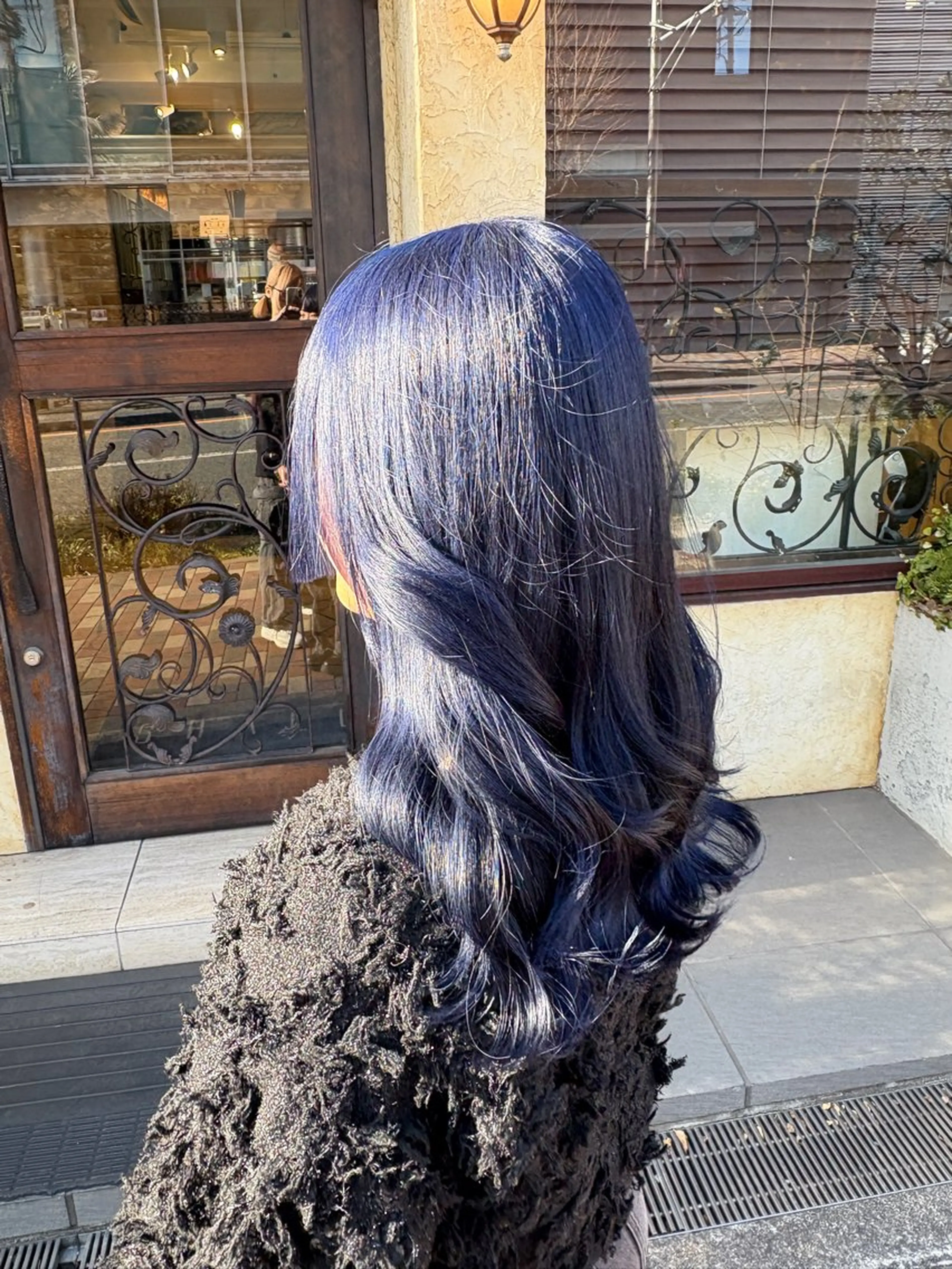 ロング カラー ブリーチ ブルーカラー 🐺イノウエ サキ🐺のヘアスタイル