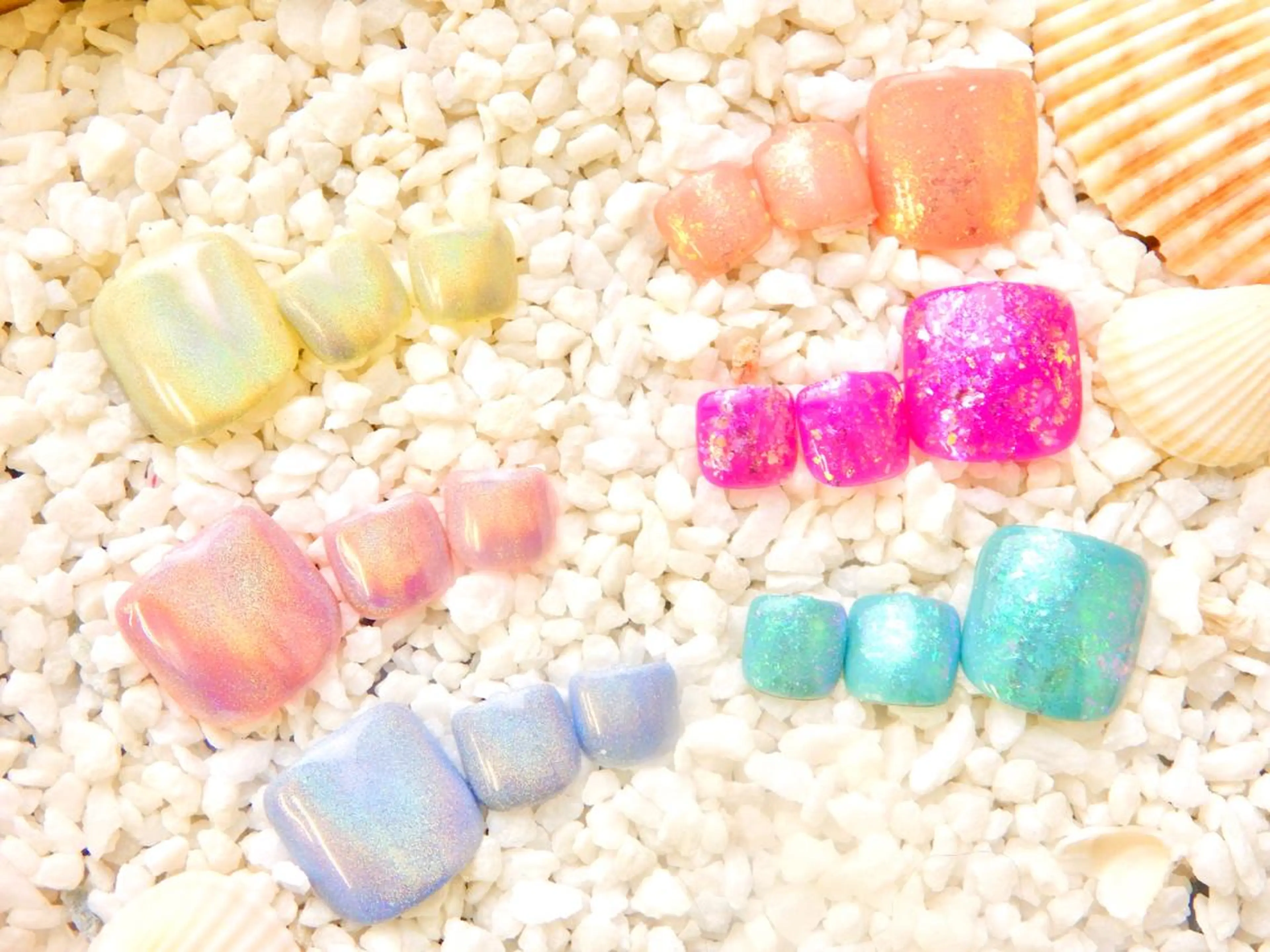 ネイル フットネイル キラキラネイル Dolce.Nail 柏店のネイルデザイン