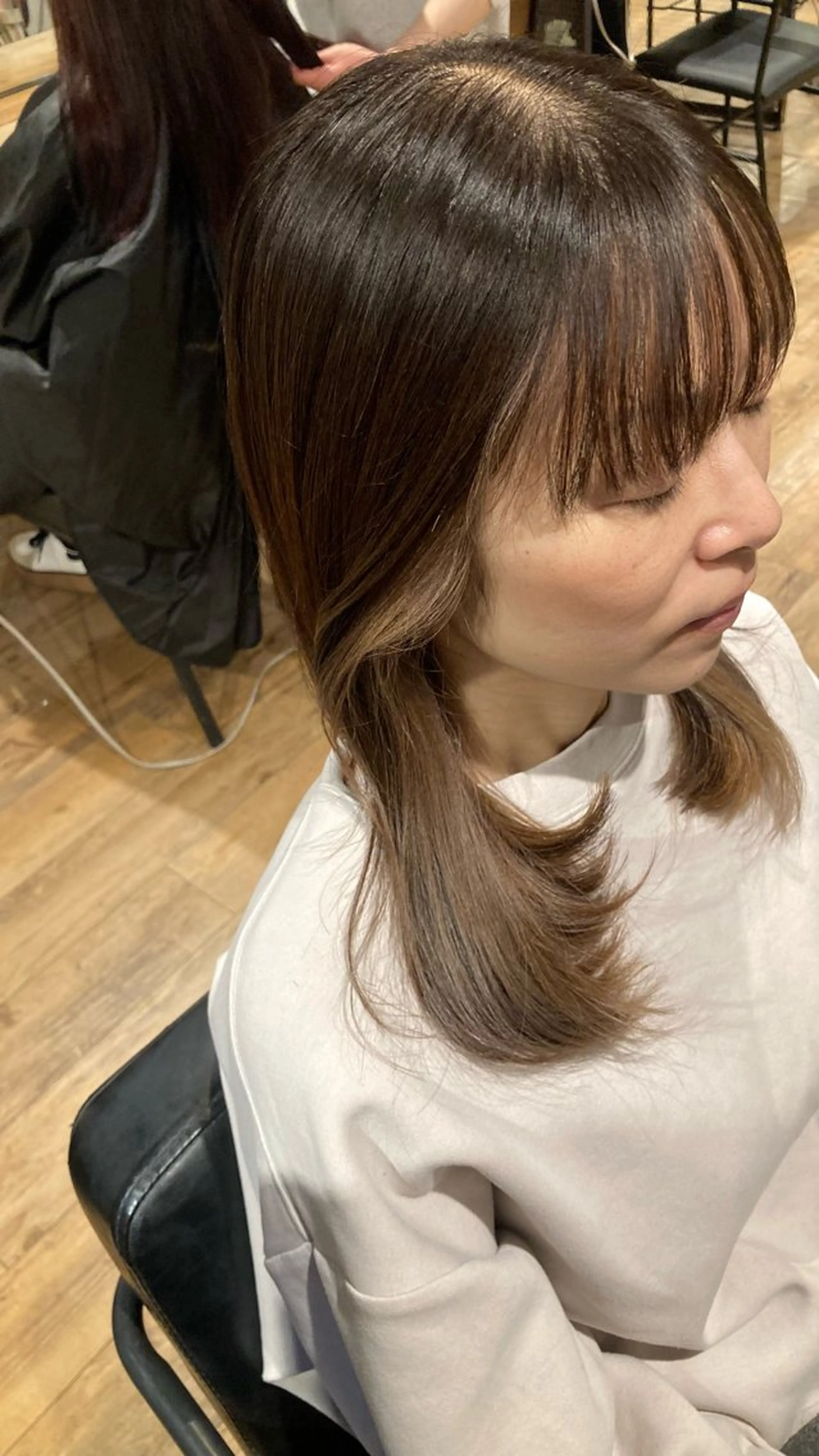 カラー F.O.F.所属・たかなみ りなのヘアスタイル