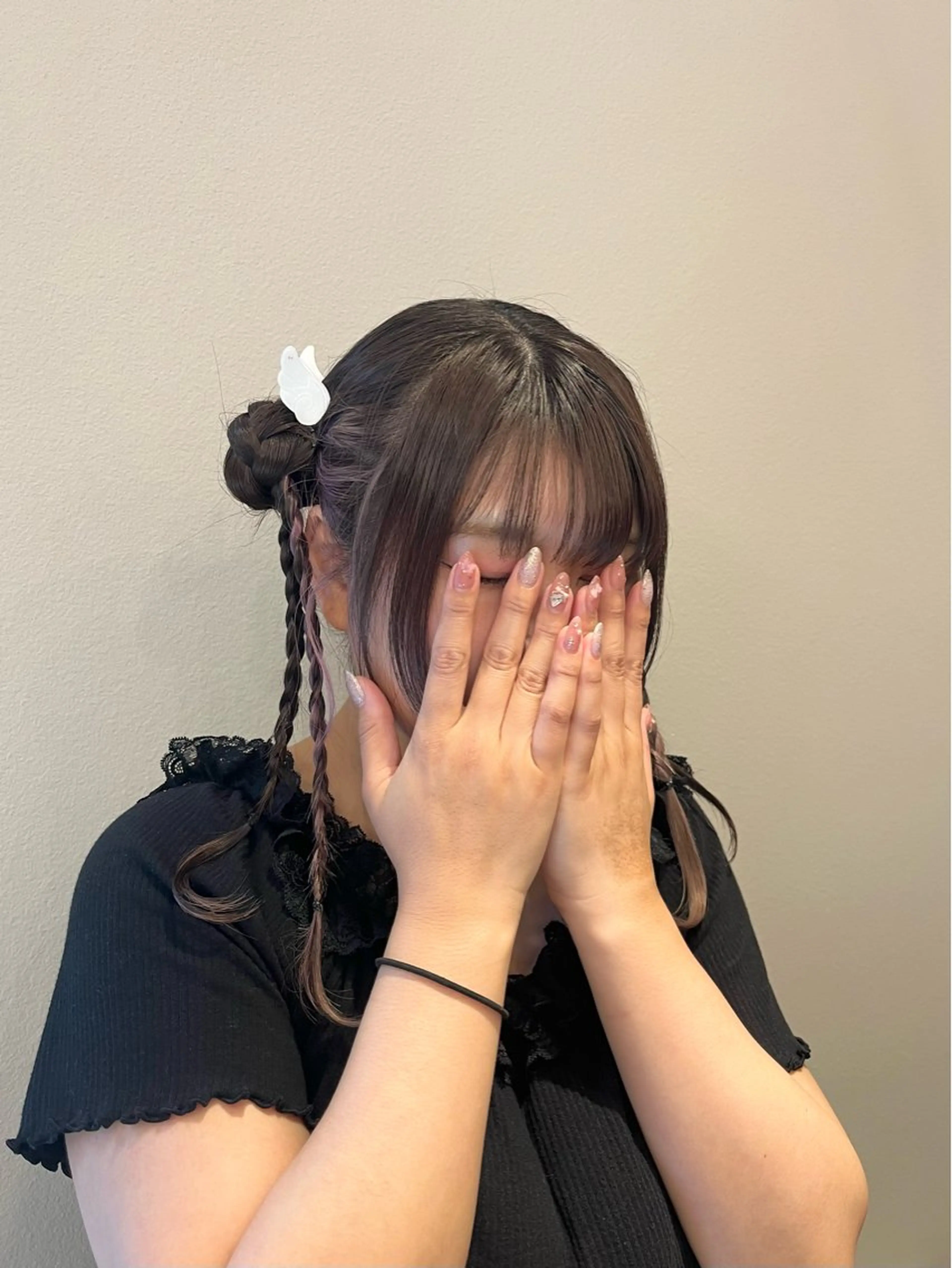 ヘアアレンジ ヘアセット ヘアセット/ピンク /レッド/あつはのヘアスタイル