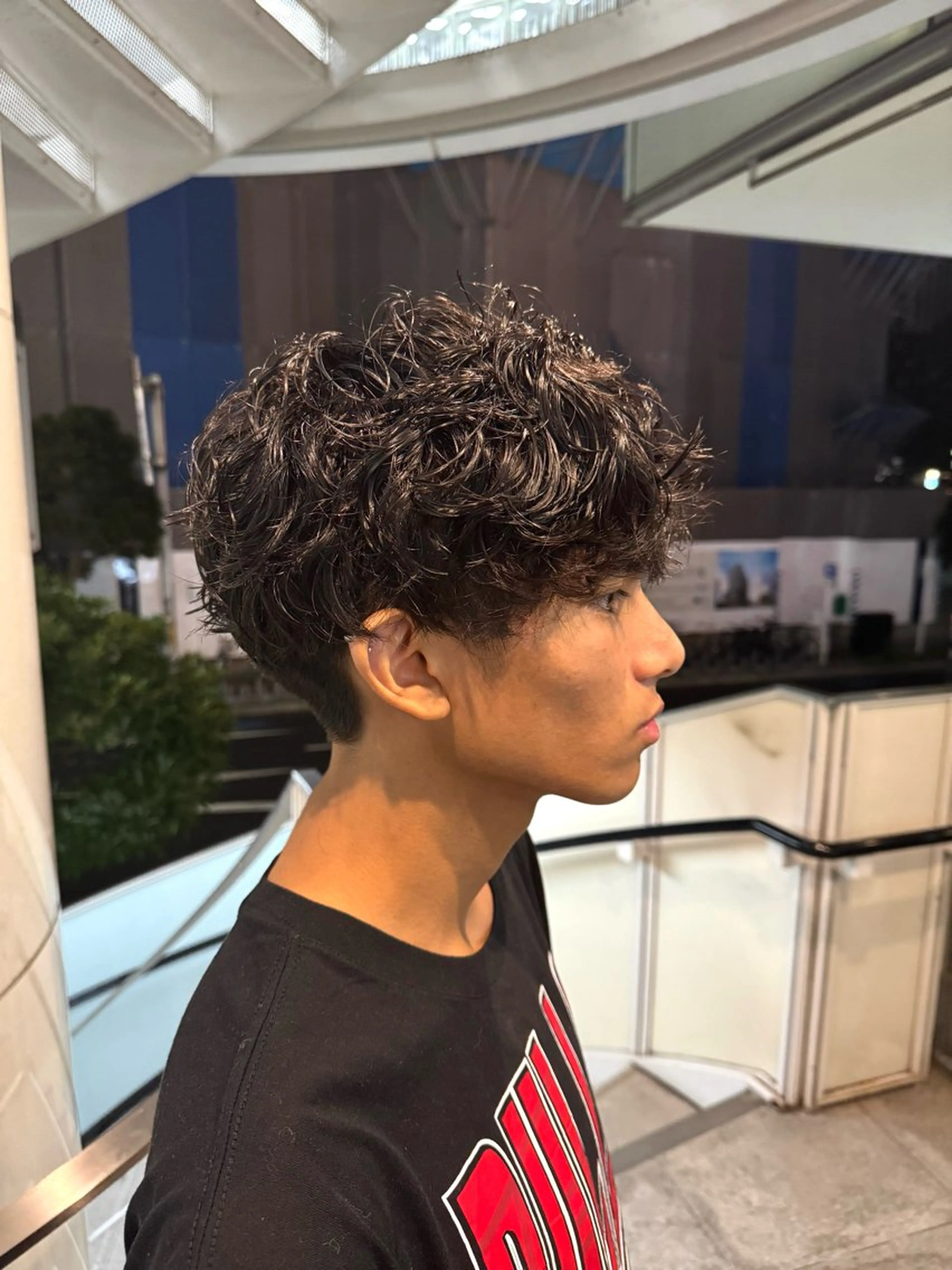 メンズカット+メンズパーマ+1STEPトリートメントの写真