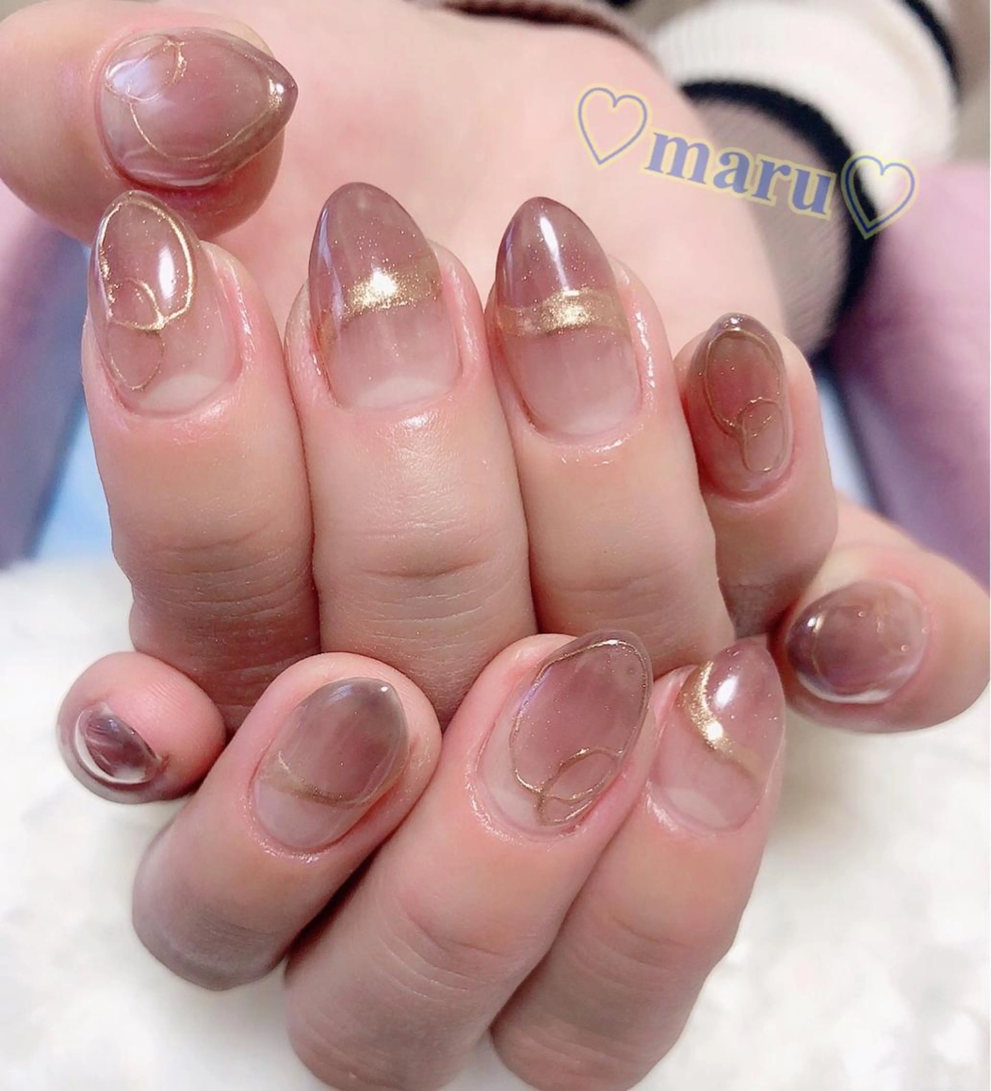 ネイル ハンドネイル フットネイル まるみ ♡のネイルデザイン