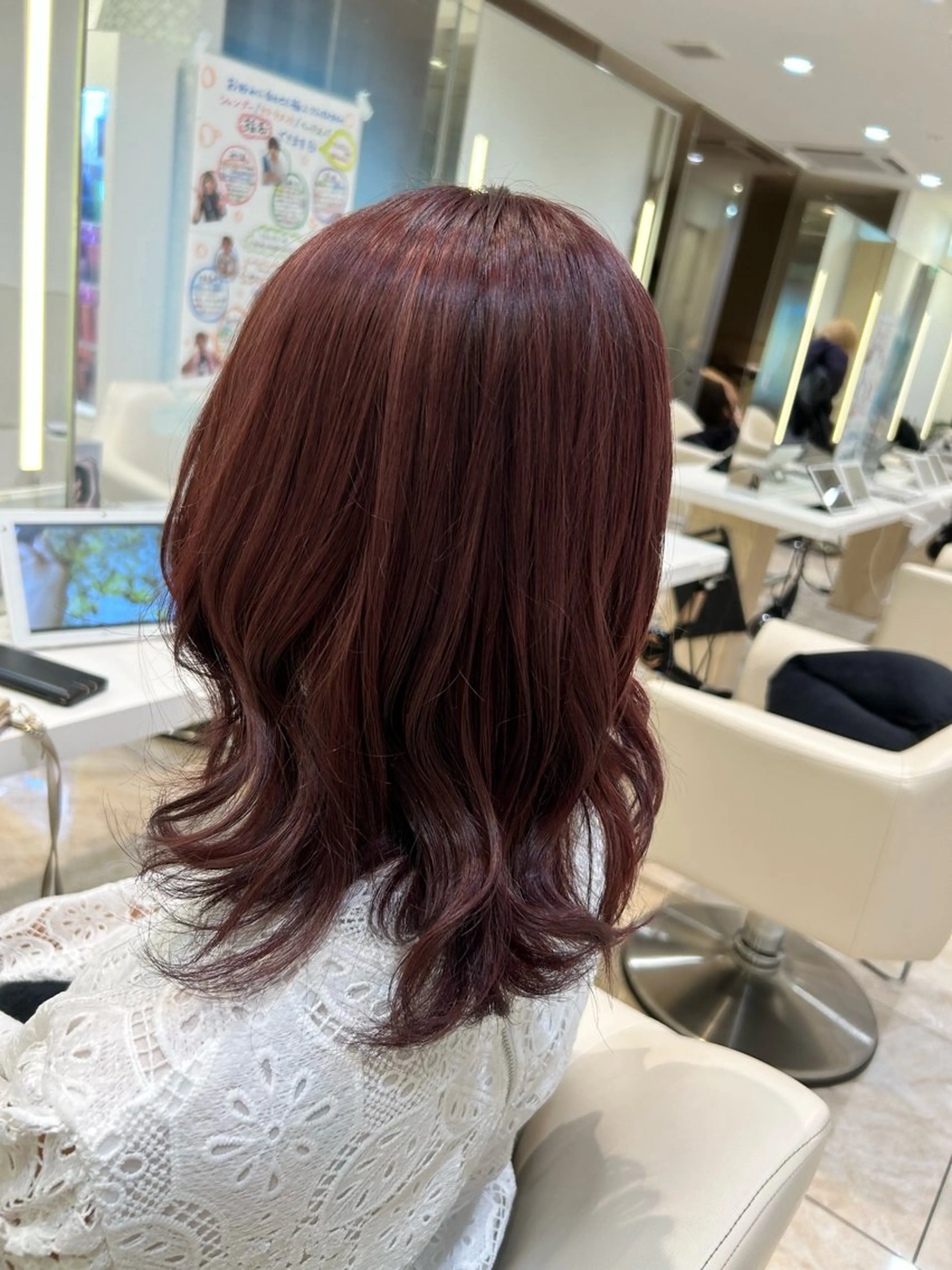 ミディアム カラー はるか/ブリーチカラ ー/ヘアアレンジ🤍のヘアスタイル