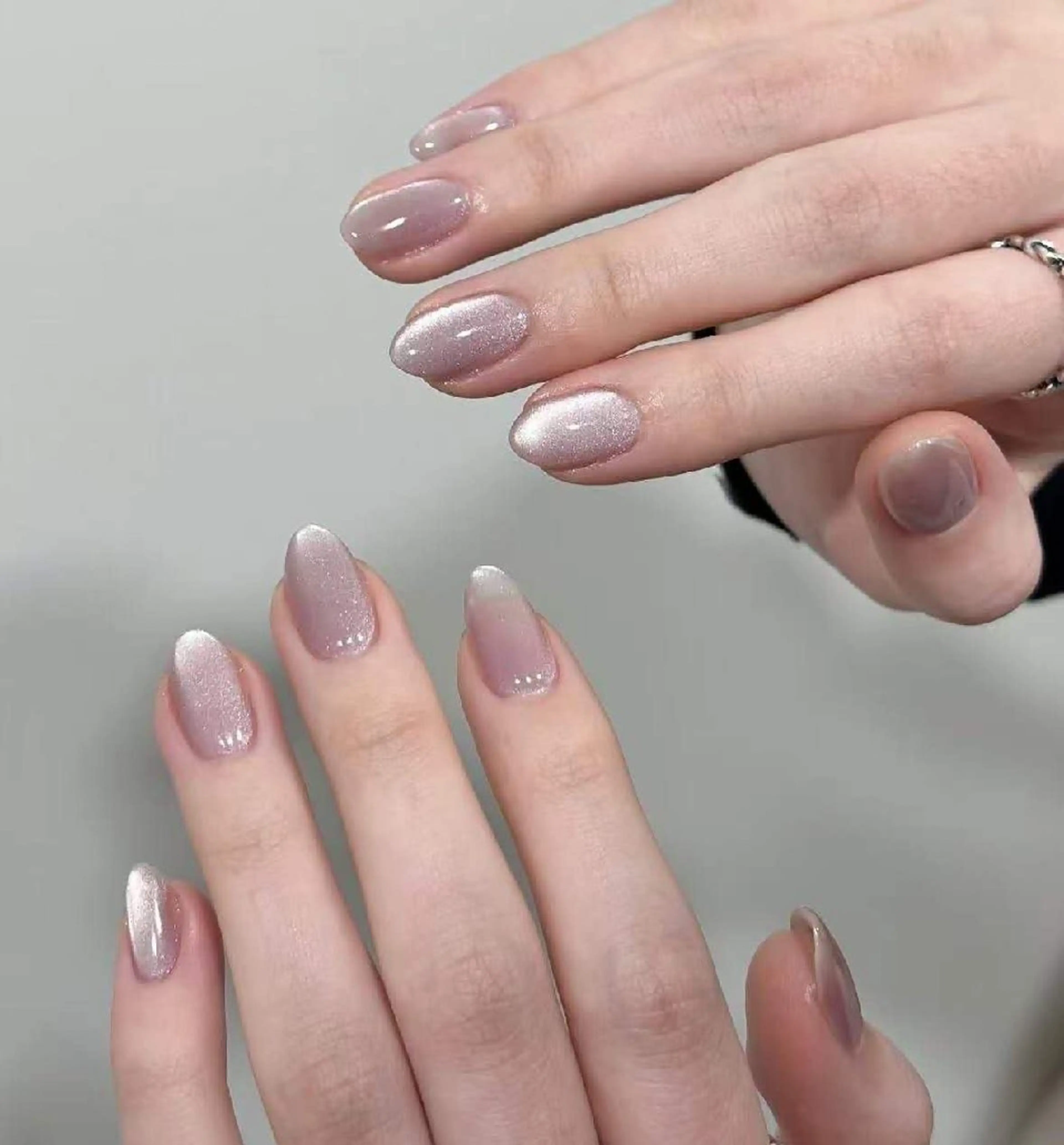 ネイル フラワーネイル フレンチネイル ジェルネイル ガラスフレンチ ハート ハンドネイル Oomiya 服部のネイルデザイン