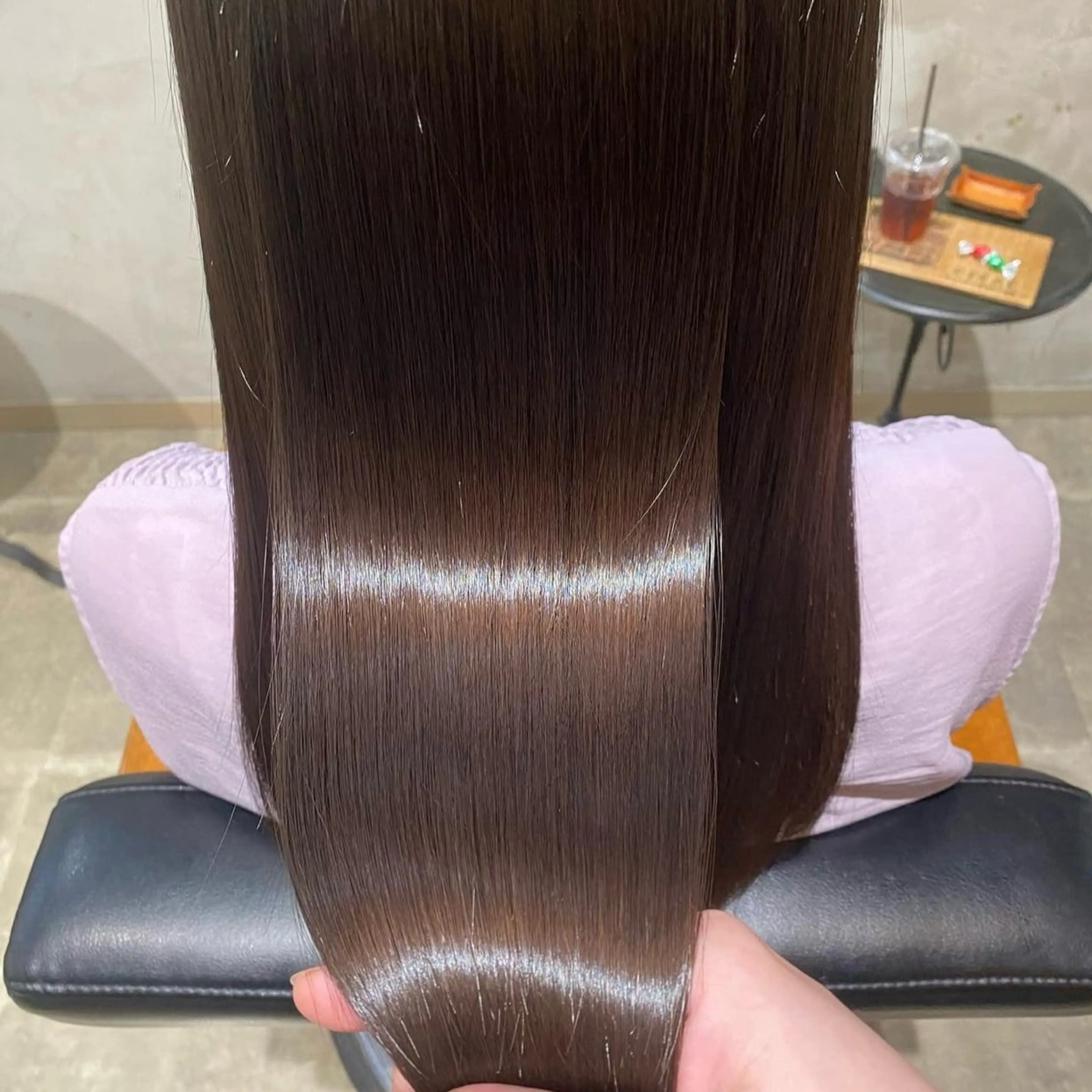 ロング 髪質改善 縮毛矯正 トリートメント カット 縮毛矯正 トリートメント 辻 里奈のヘアスタイル