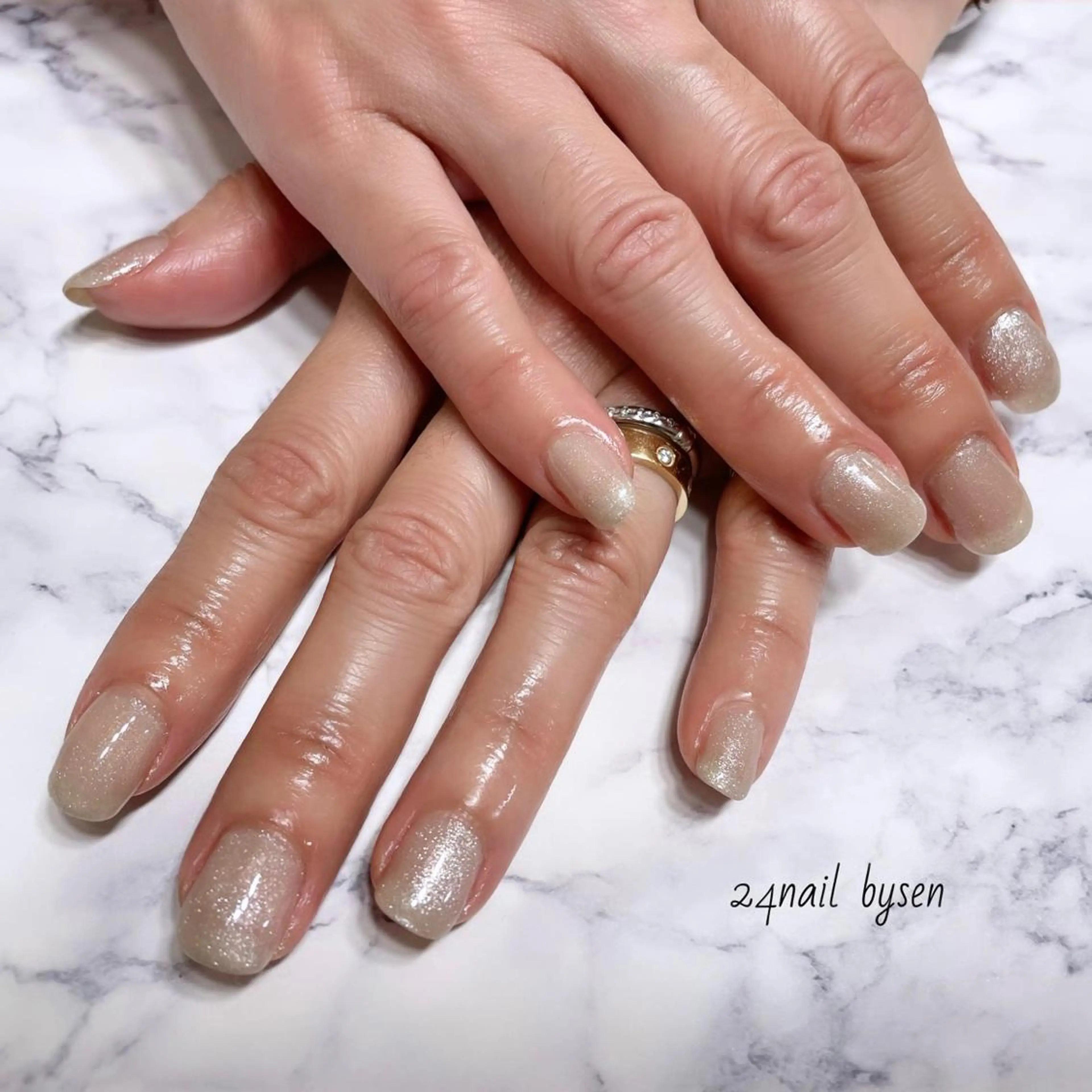 ネイル マグネットネイル ハンドネイル Atelier by 24nail/Ayaのネイルデザイン