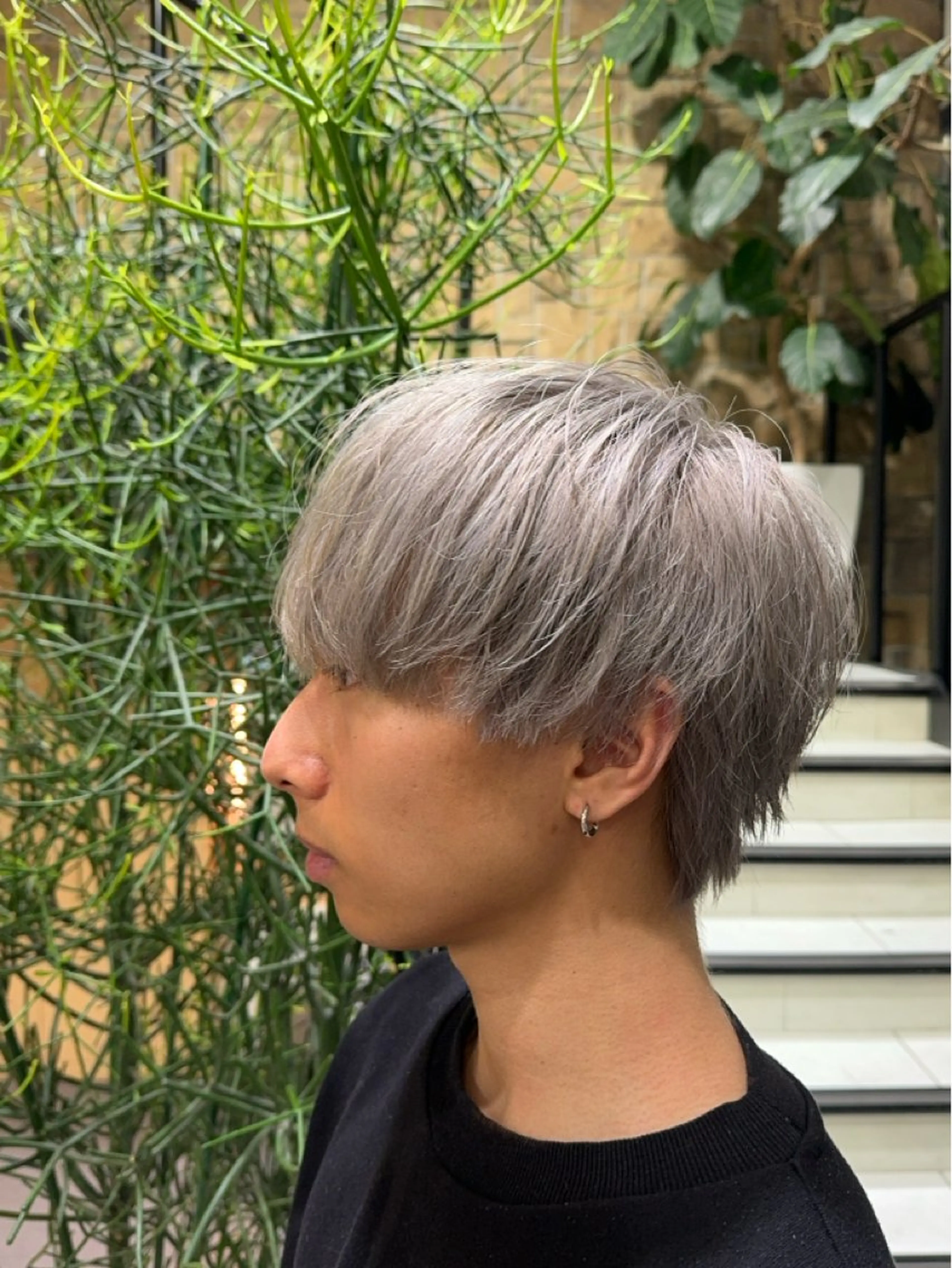 カラー メンズ カット ヘアカラー 韓国レイヤー/センタ ーパート/坂本翔のヘアスタイル