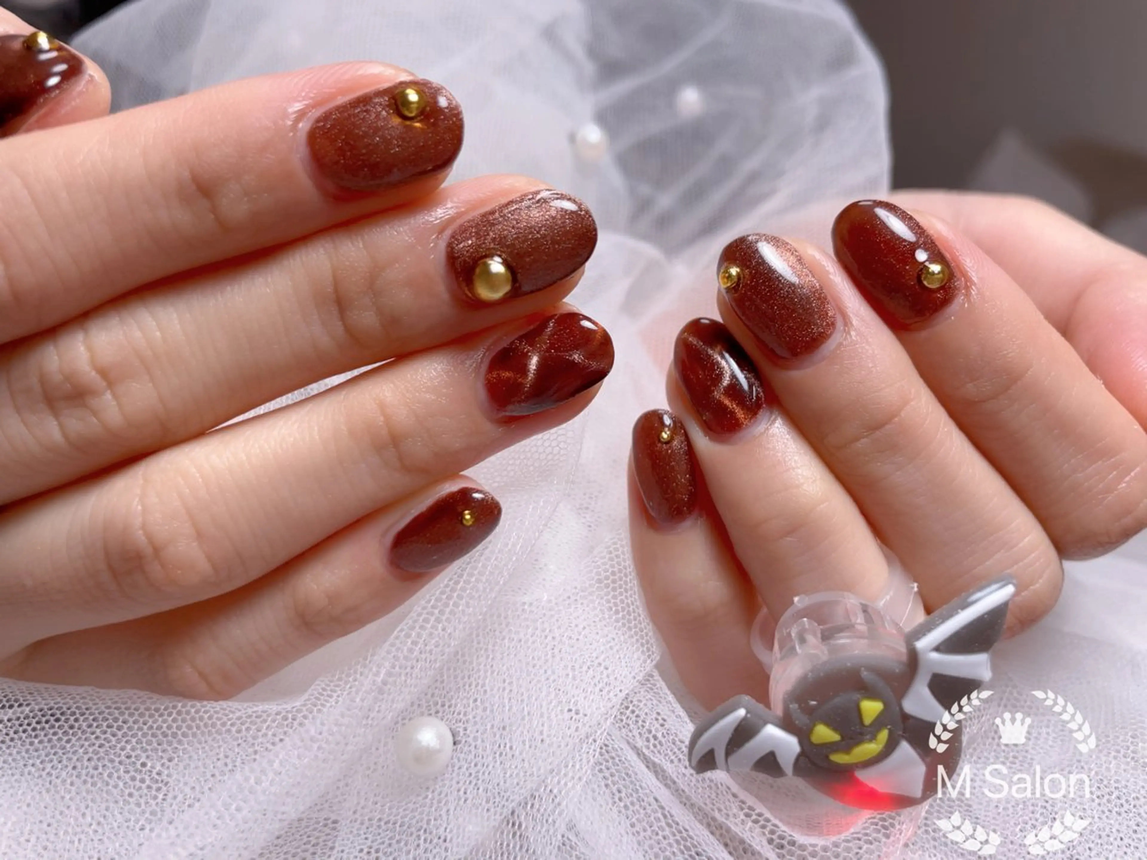 ネイル フレンチネイル マグネットネイル ニュアンスネイル オフィスネイル ワンカラーネイル ハンドネイル Mnail _KKのネイルデザイン