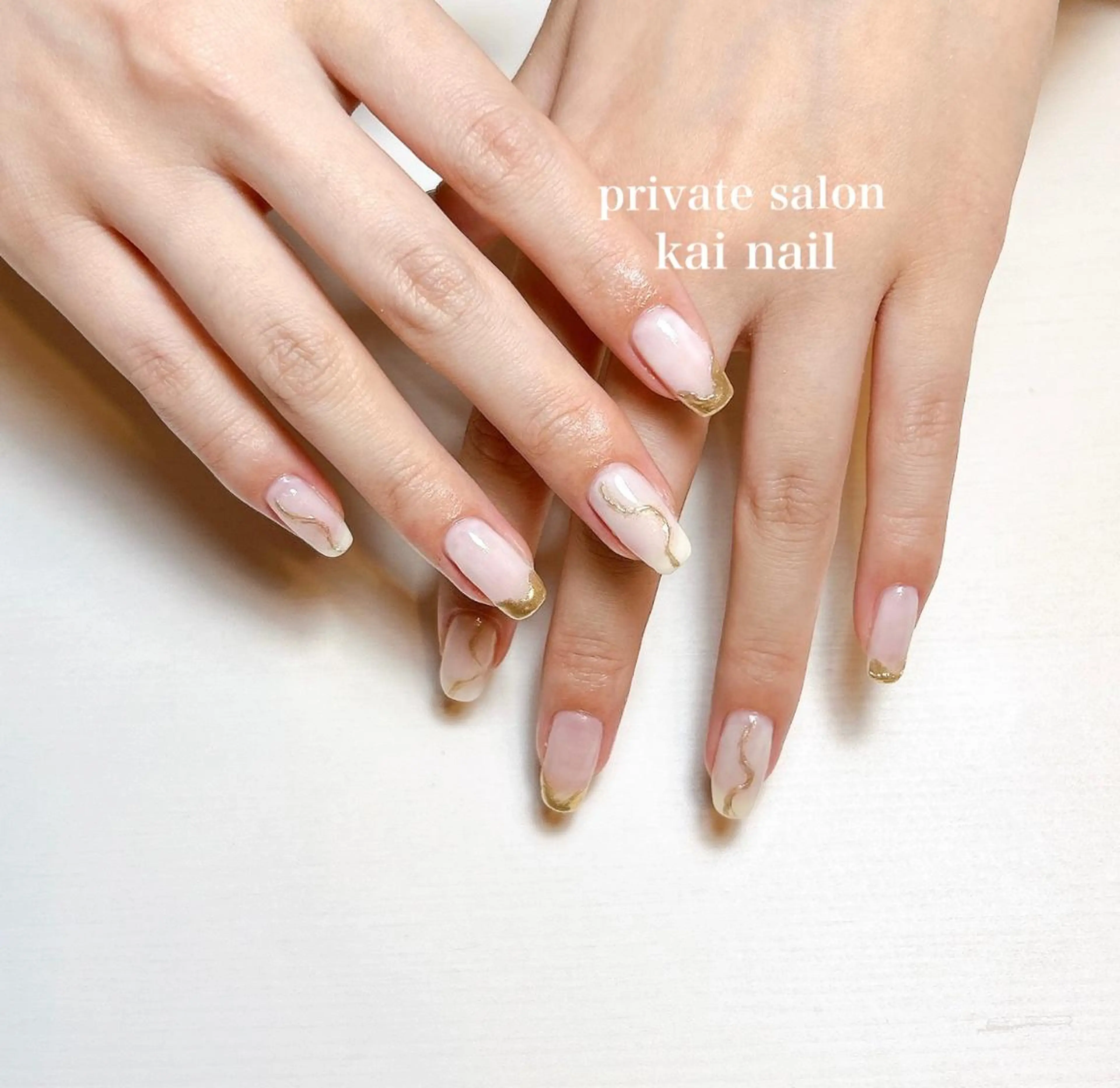 ネイル フレンチネイル ジェルネイル マグネットネイル ミラーネイル ニュアンスネイル Kai  nail Mayukoのネイルデザイン