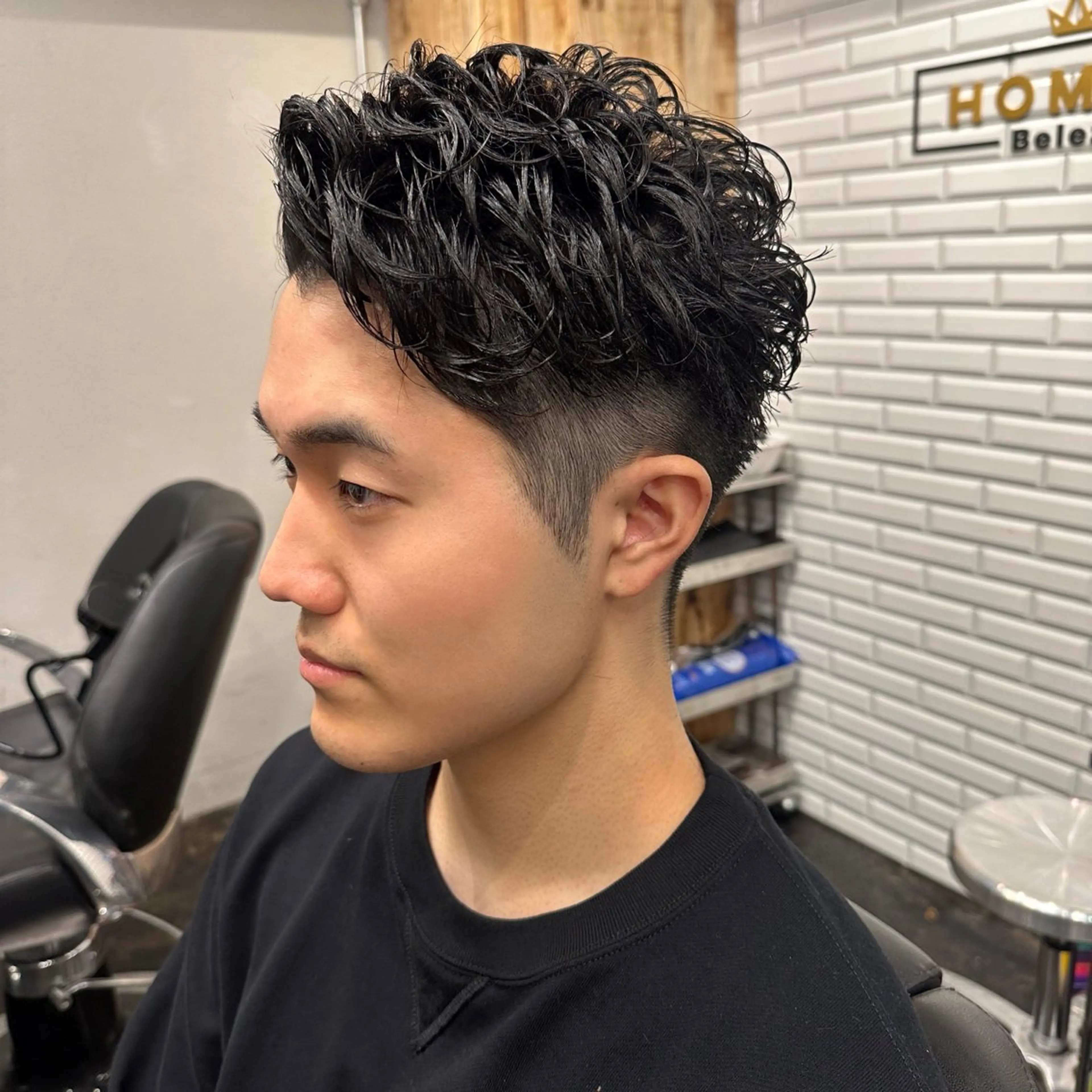 ショート パーマ メンズ メンズパーマ カット パーマ トリートメント ツイスパ/メンズ パーマ/歩夢のヘアスタイル