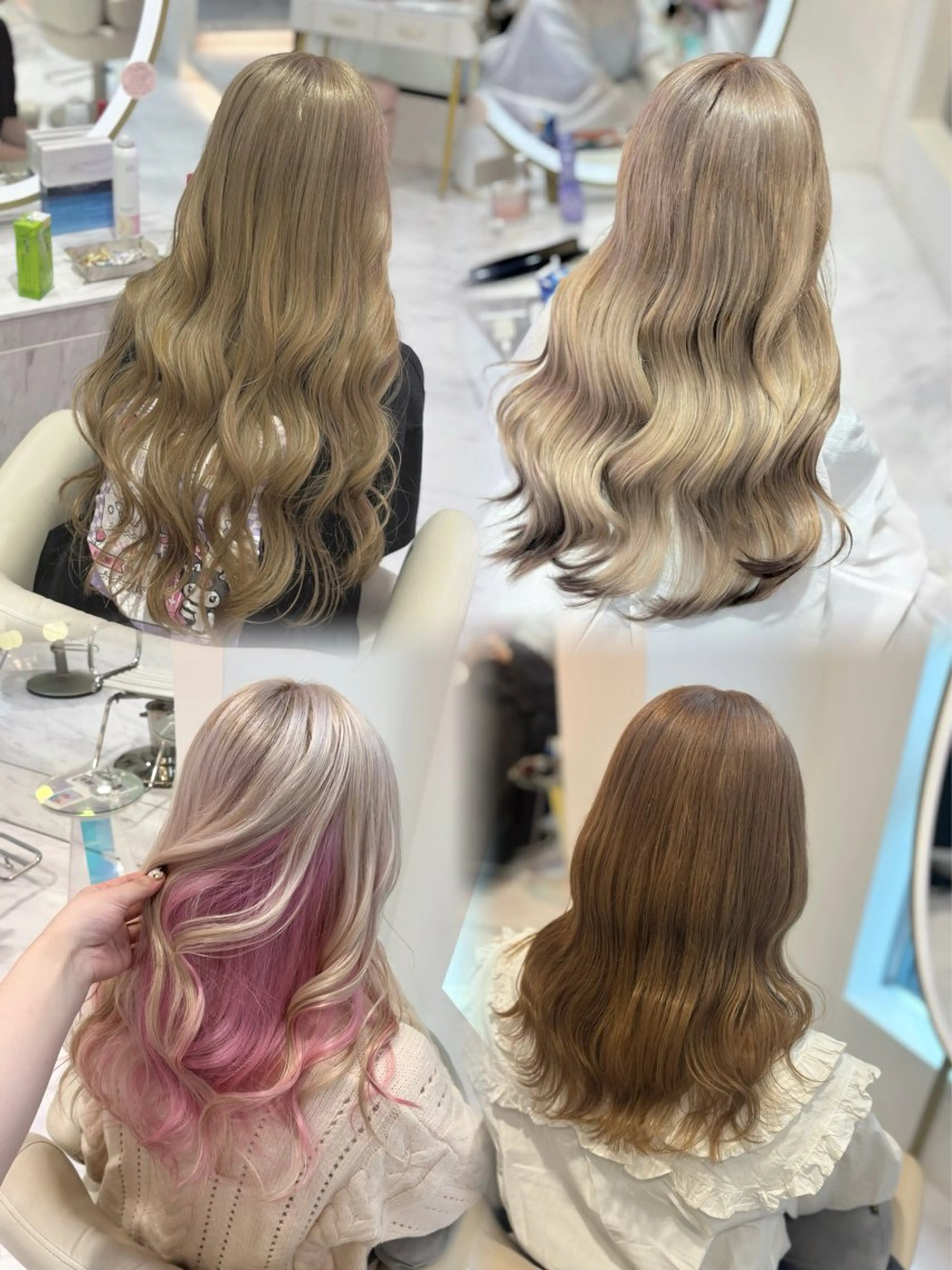 ロング カラー ハイトーンカラー カット ヘアカラー Ayu🍯/名駅/ブ リーチカラー/ヘアメのヘアスタイル