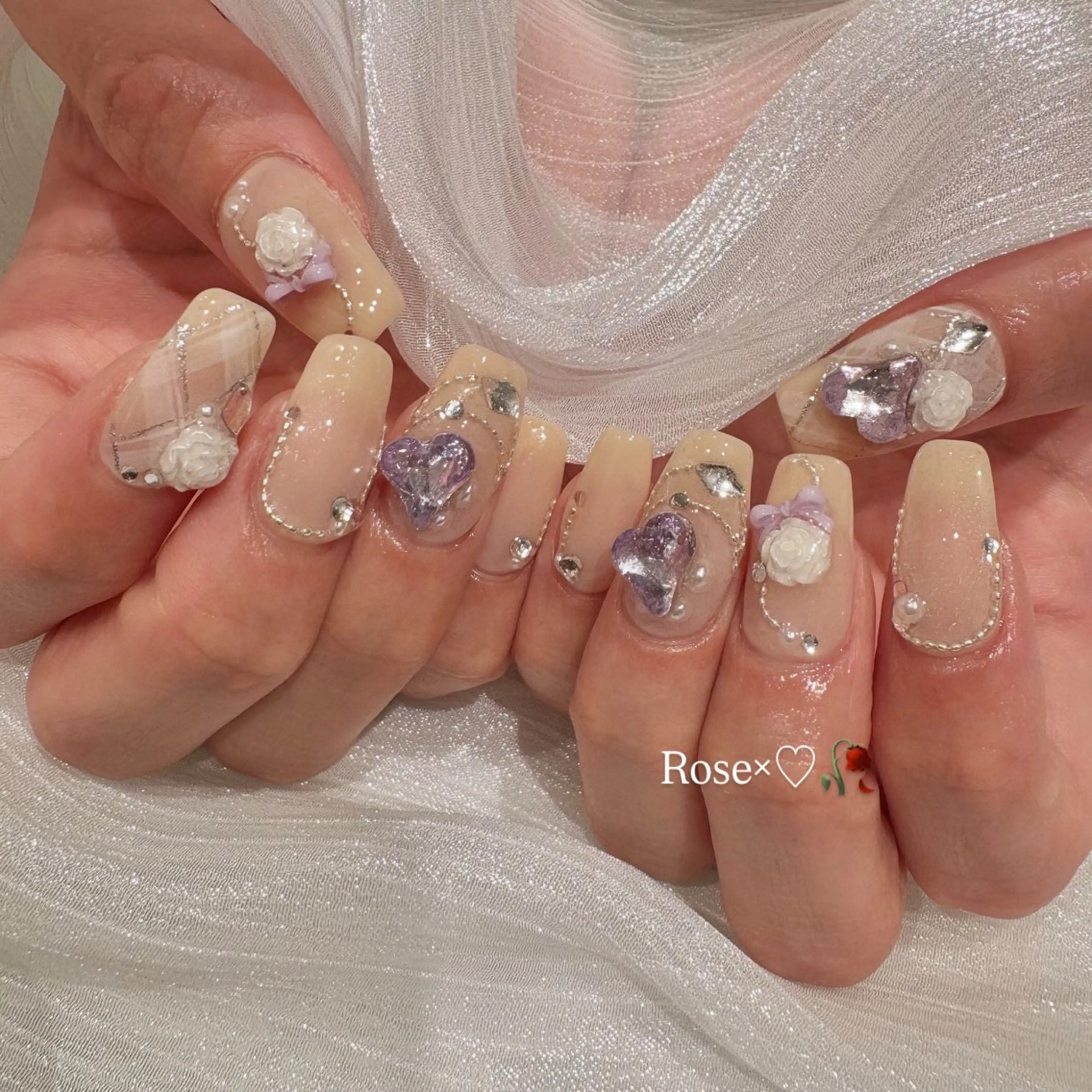 ネイル ハンドネイル She nail studio 原宿所属・パラジェル有/ スカルプ/mahoのネイルデザイン