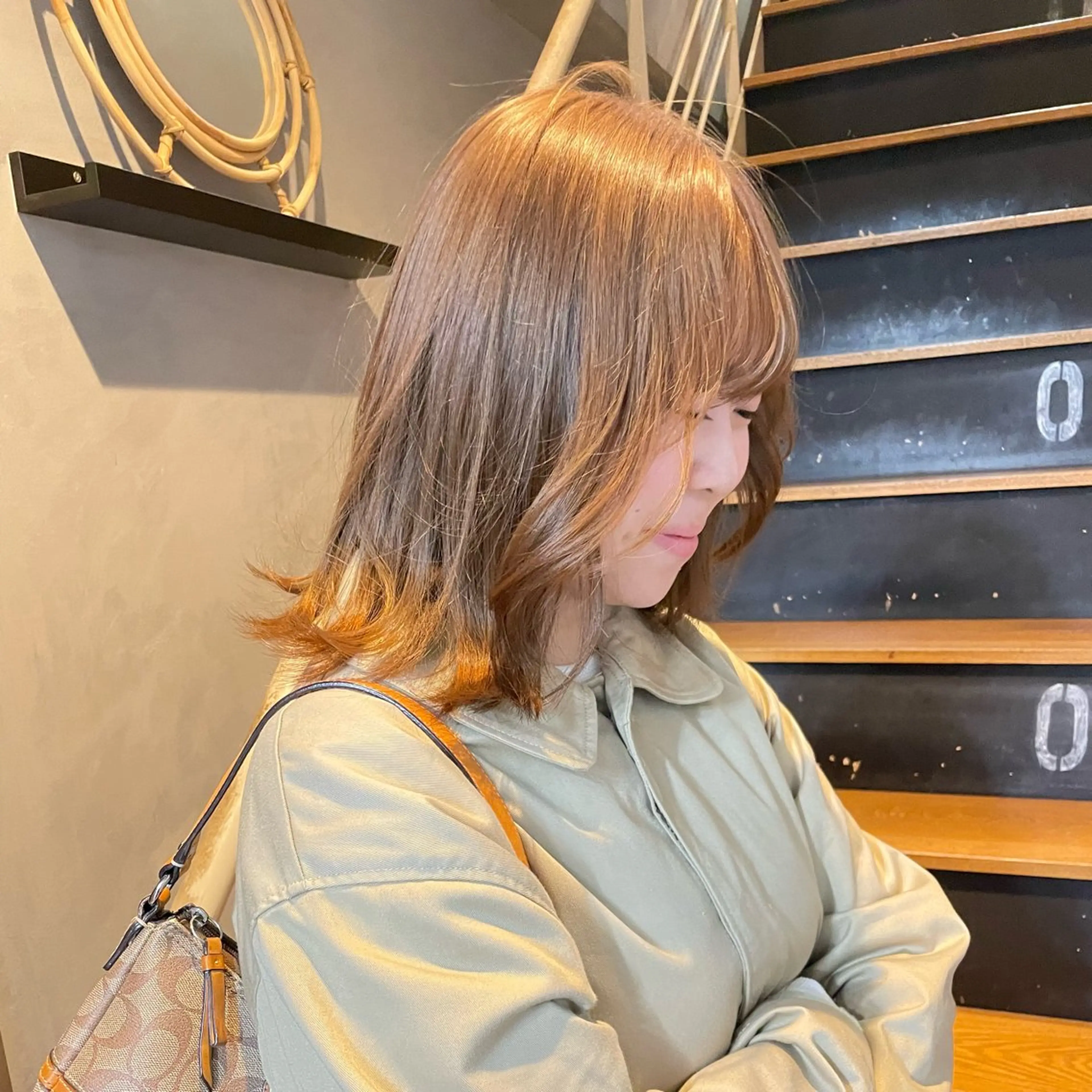 ミディアム カラー AIRI /XENA渋谷本店のヘアスタイル