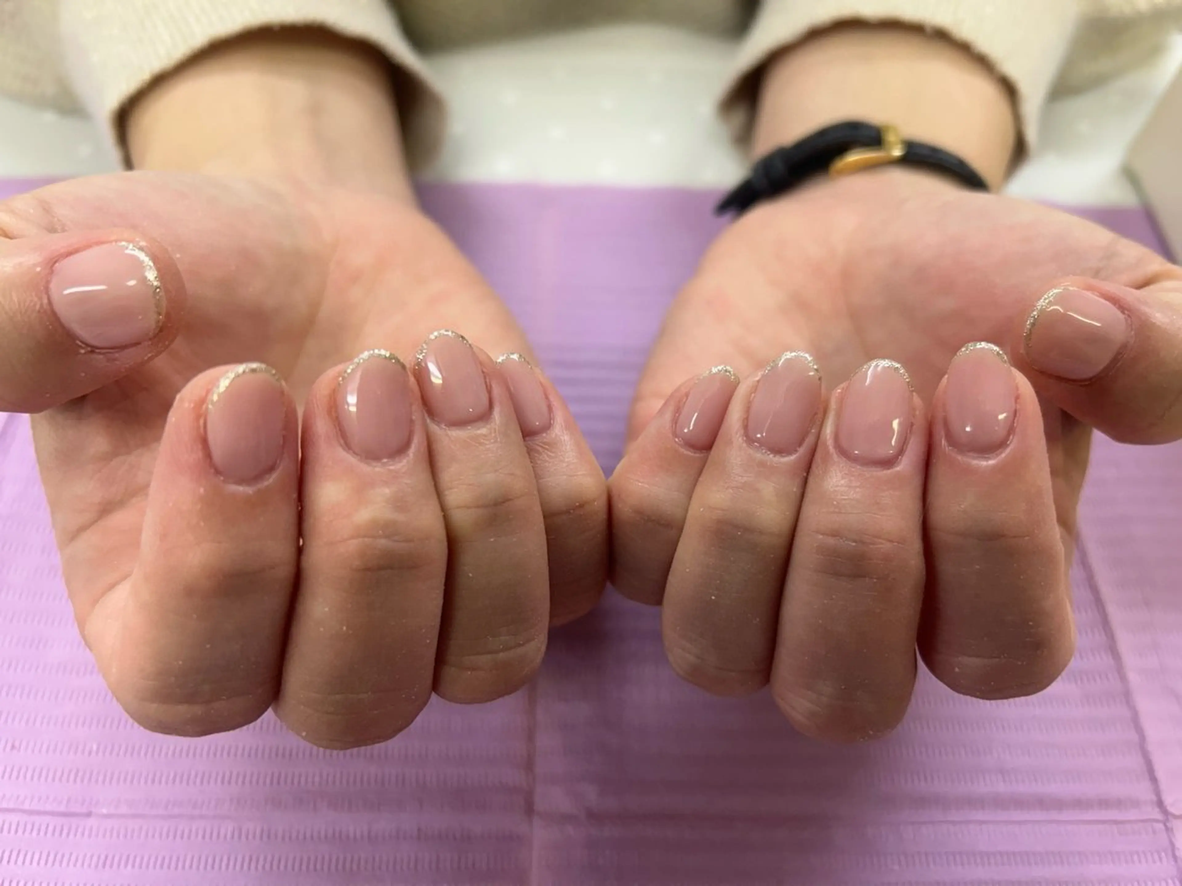 ネイル ラメ(グリッター) ワンカラーネイル T MISAのネイルデザイン