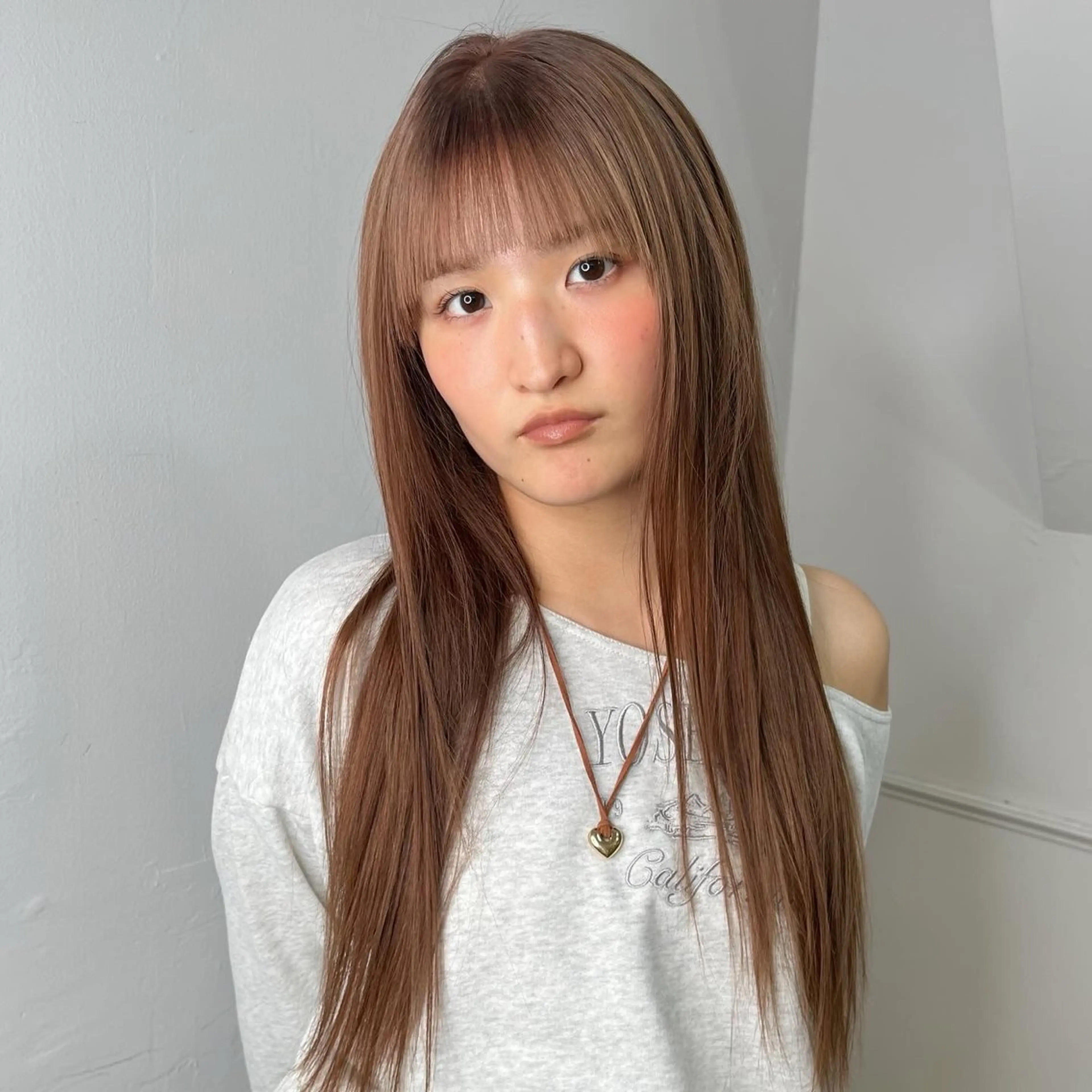 ロング カラー ベージュカラー オレンジ オレンジベージュ 🌼memoto 東三国店🌼のマツエク・マツパデザイン