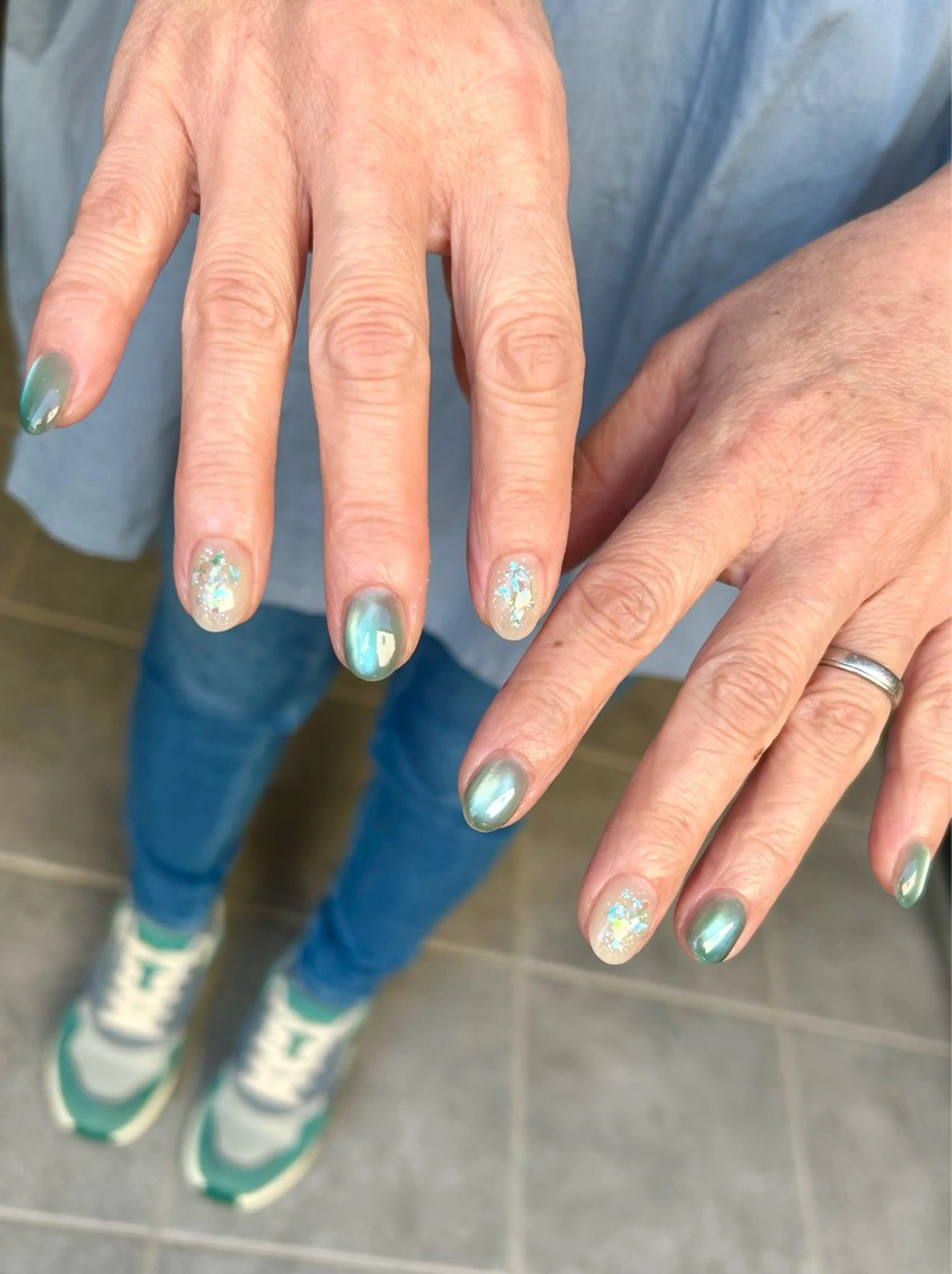 ネイル 氷ネイル・うるうるネイル nailworks mのネイルデザイン