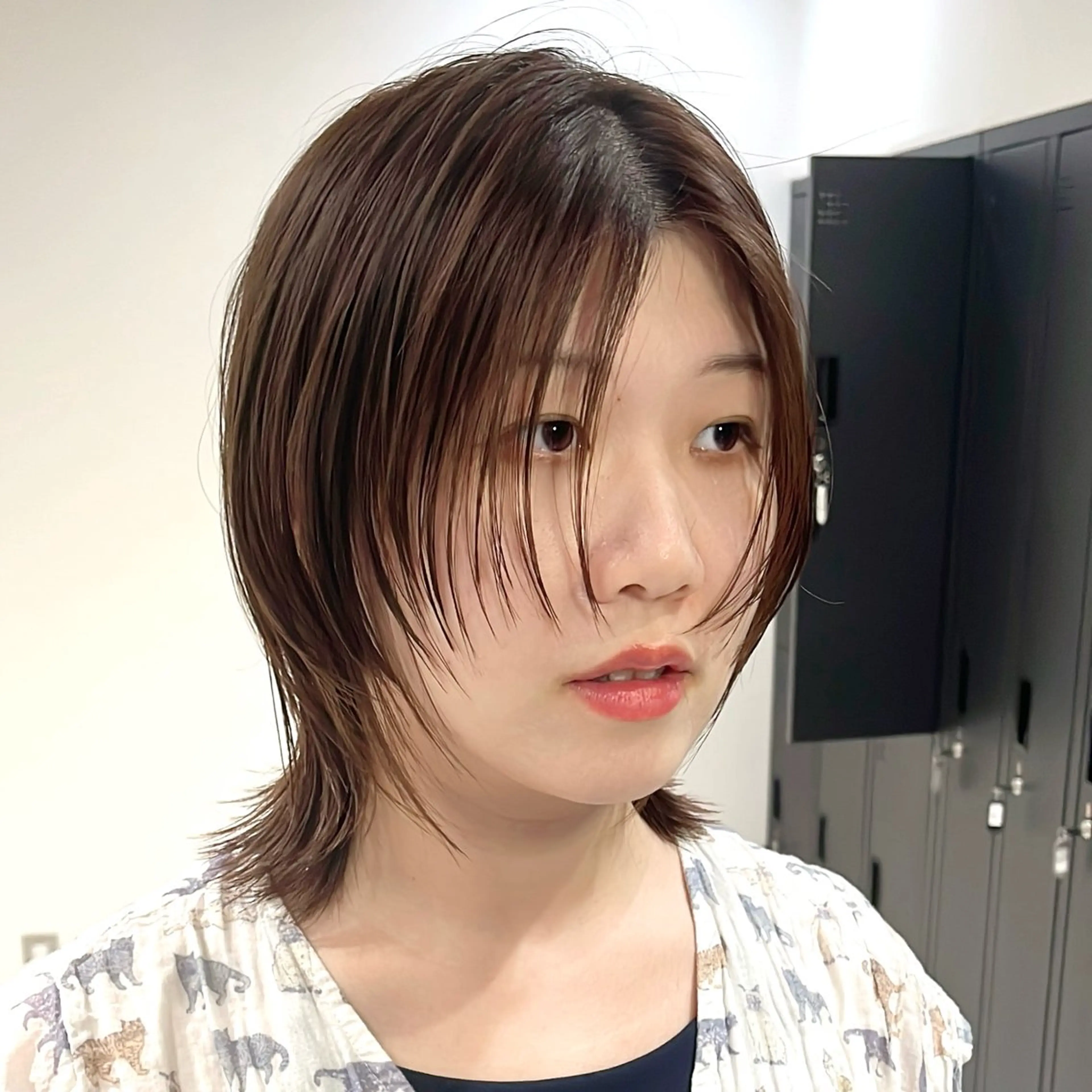 ミディアム 顔周りカット ハッシュカット 1/31まで無料！/ ショート特化/大村のヘアスタイル