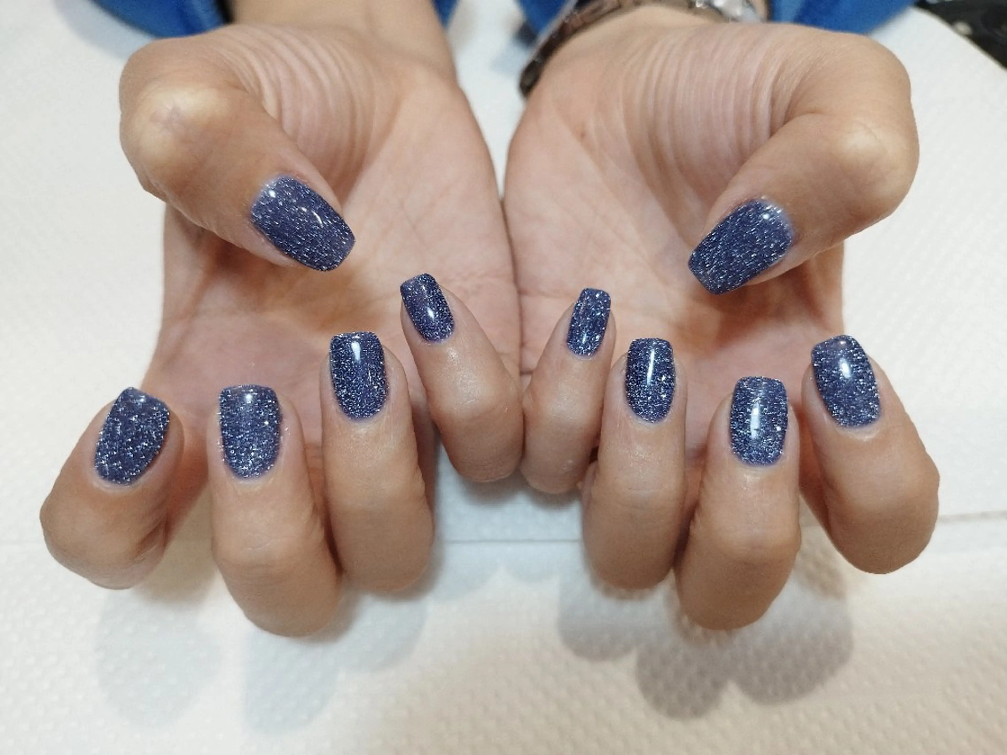 ネイル フラッシュネイル キラキラネイル ワンカラーネイル nail salon JIIL 南越谷店所属・JIIL SAITOのネイルデザイン