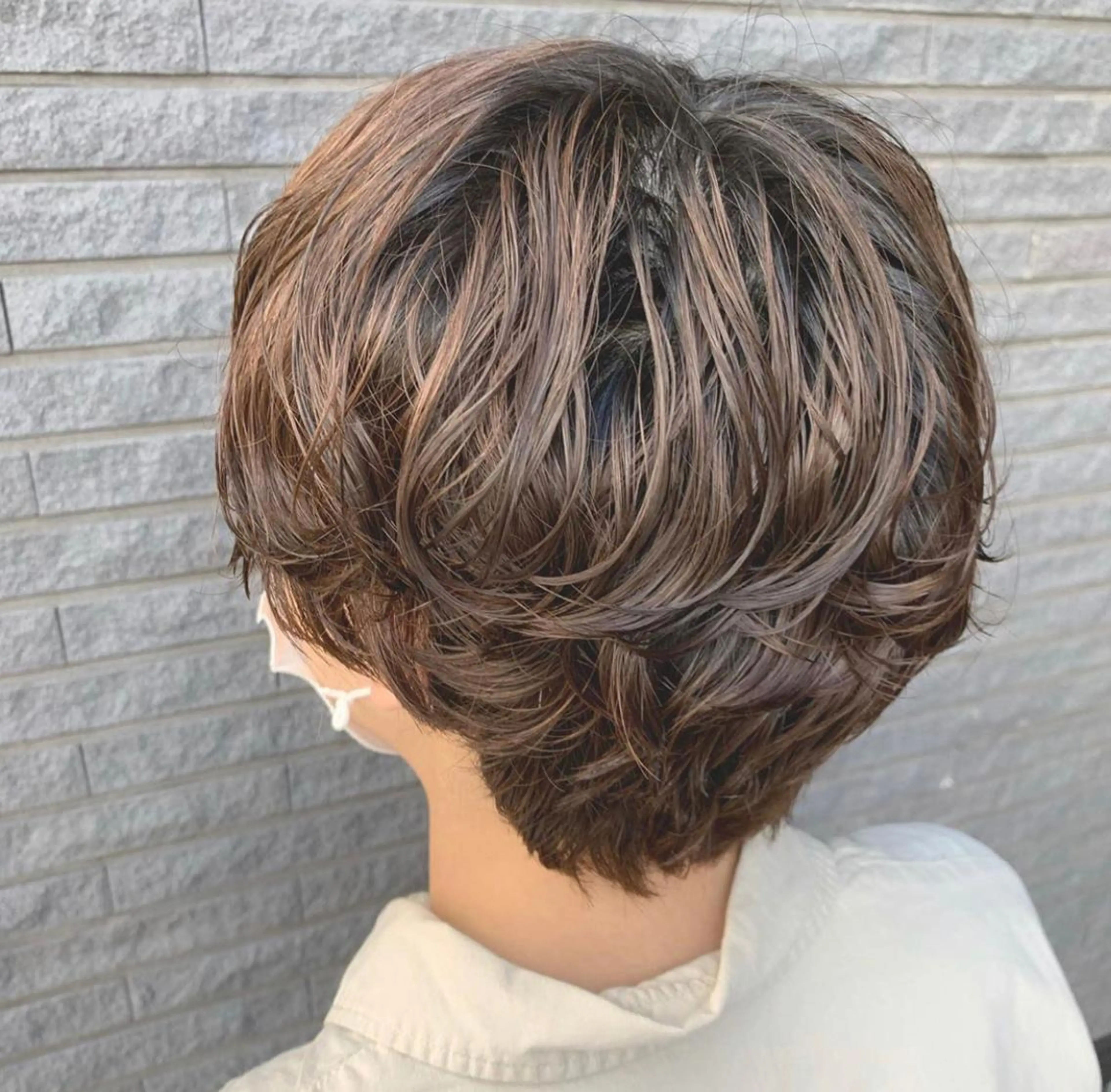 ショート カラー パーマ ヘアアレンジ 髪質改善&Spa fee南越谷2号店所属・髪質改善/南越谷/ 山岸彩夏のヘアスタイル