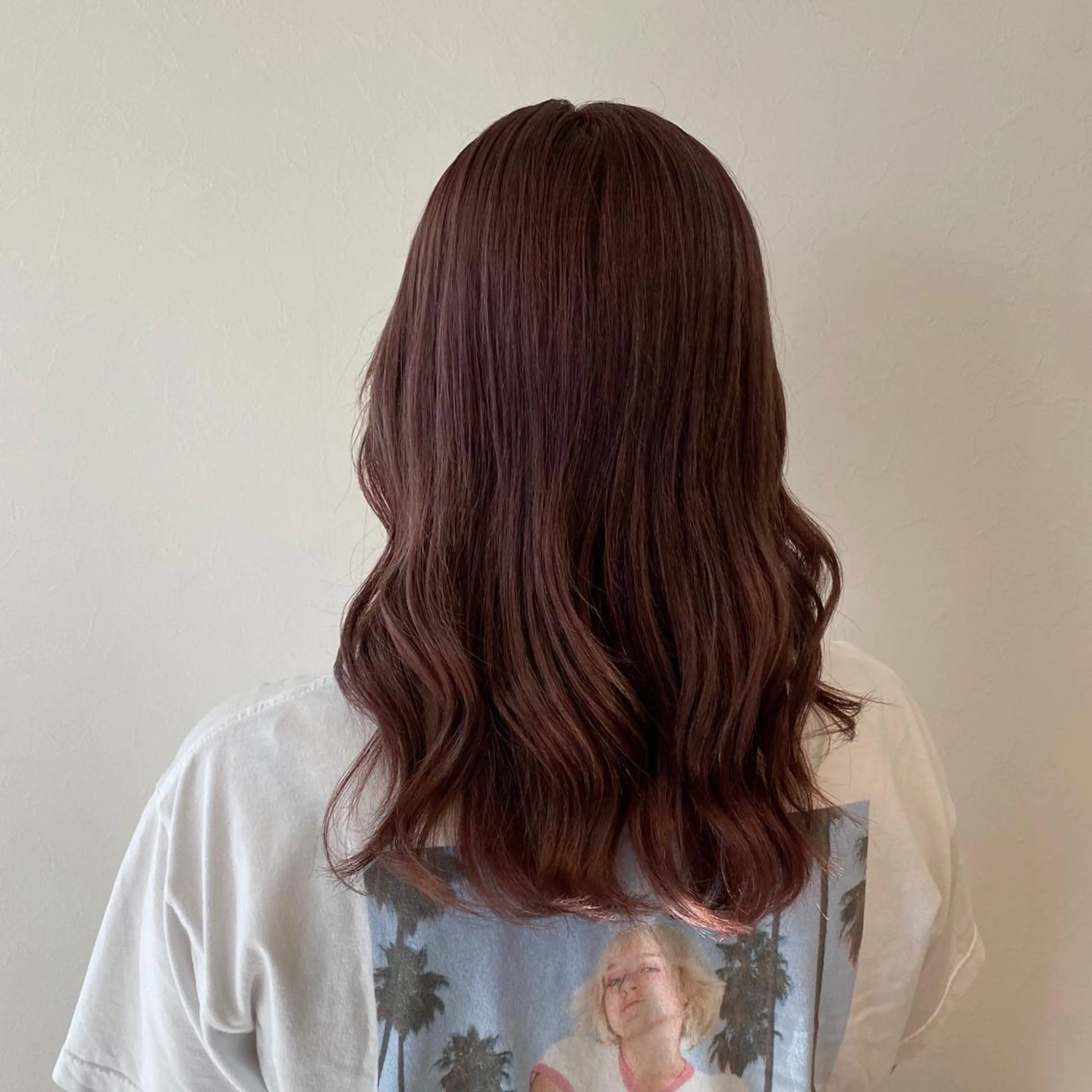 セミロング カラー ピンクカラー Eleanor 池袋 ミカのヘアスタイル