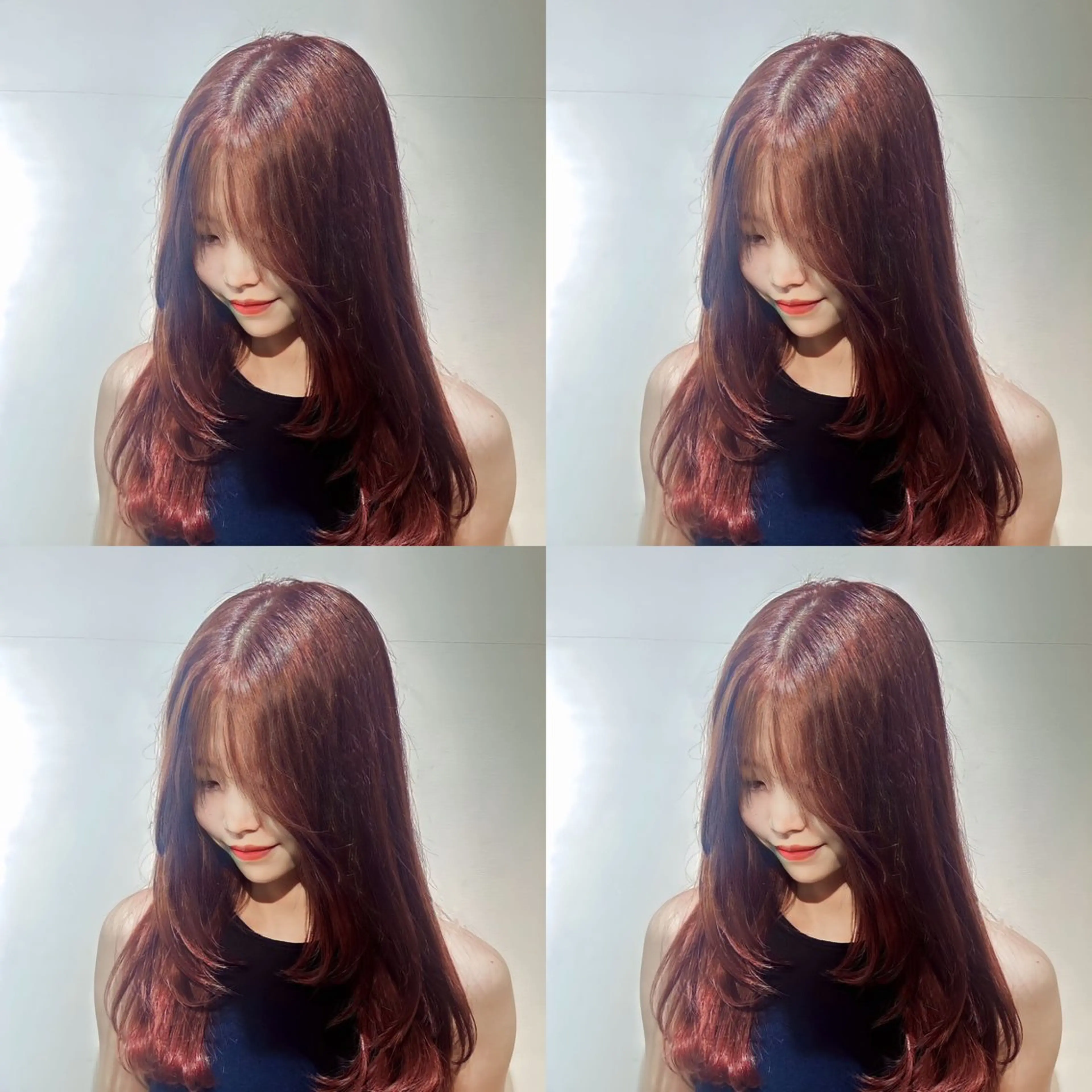 ロング カラー カット ヘアカラー トリートメント 店長✨️韓国ヘア✖️ 髪質改善カラー／純大のヘアスタイル